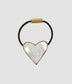 Mother Of Pearl Heart Hair Tie