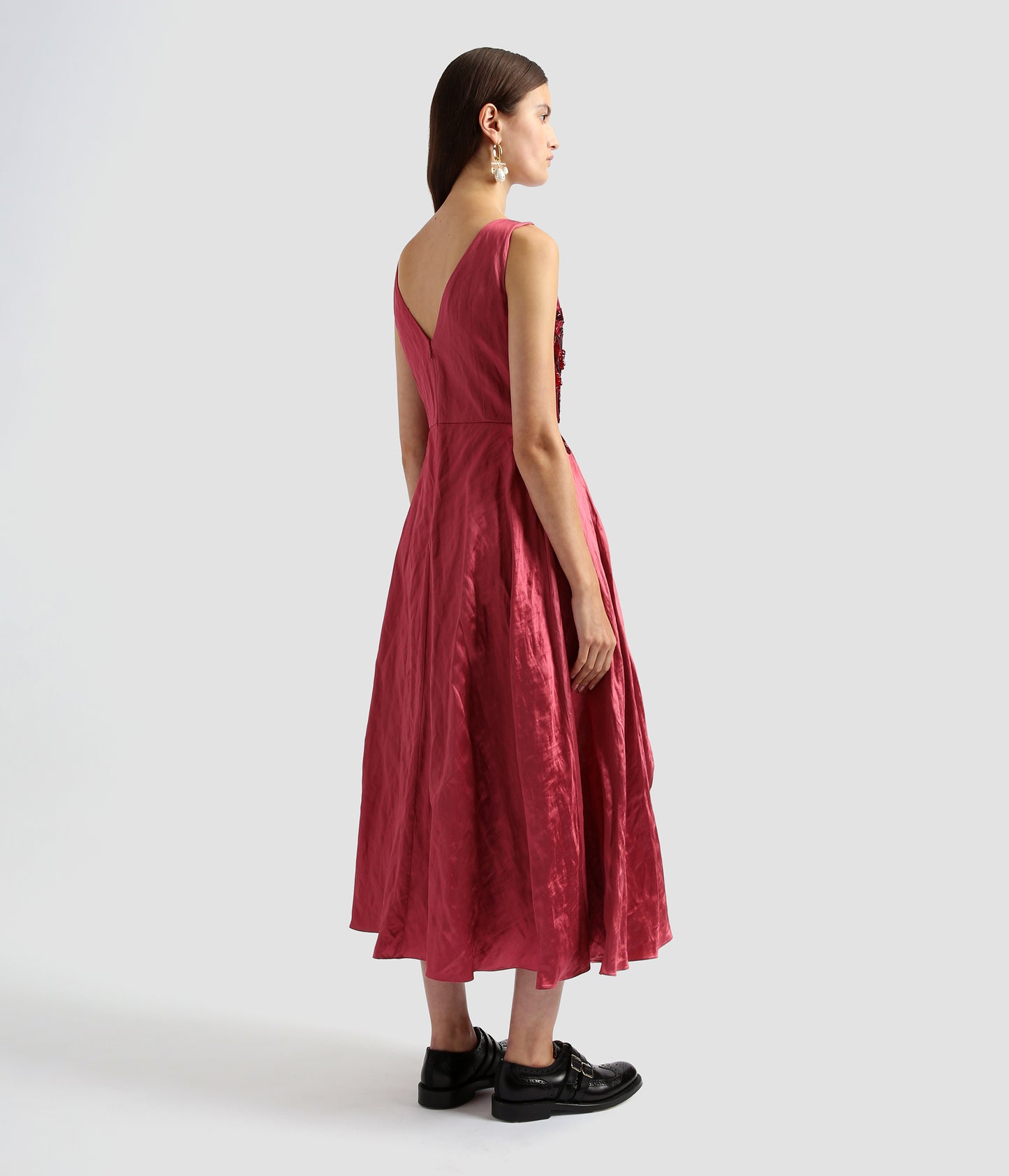 Sleeveless Asymmetrical Tiered Dress