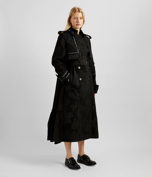 Trench Coat With Volume Back
