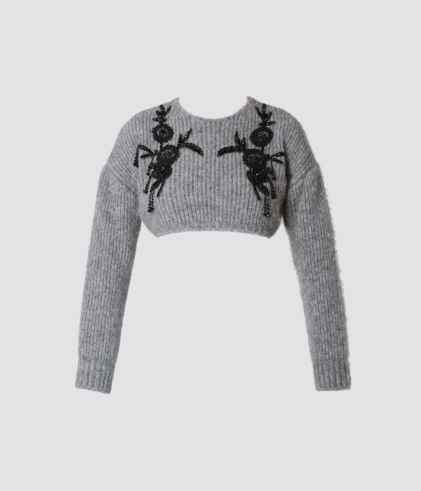 Cropped Long Sleeve Jumper