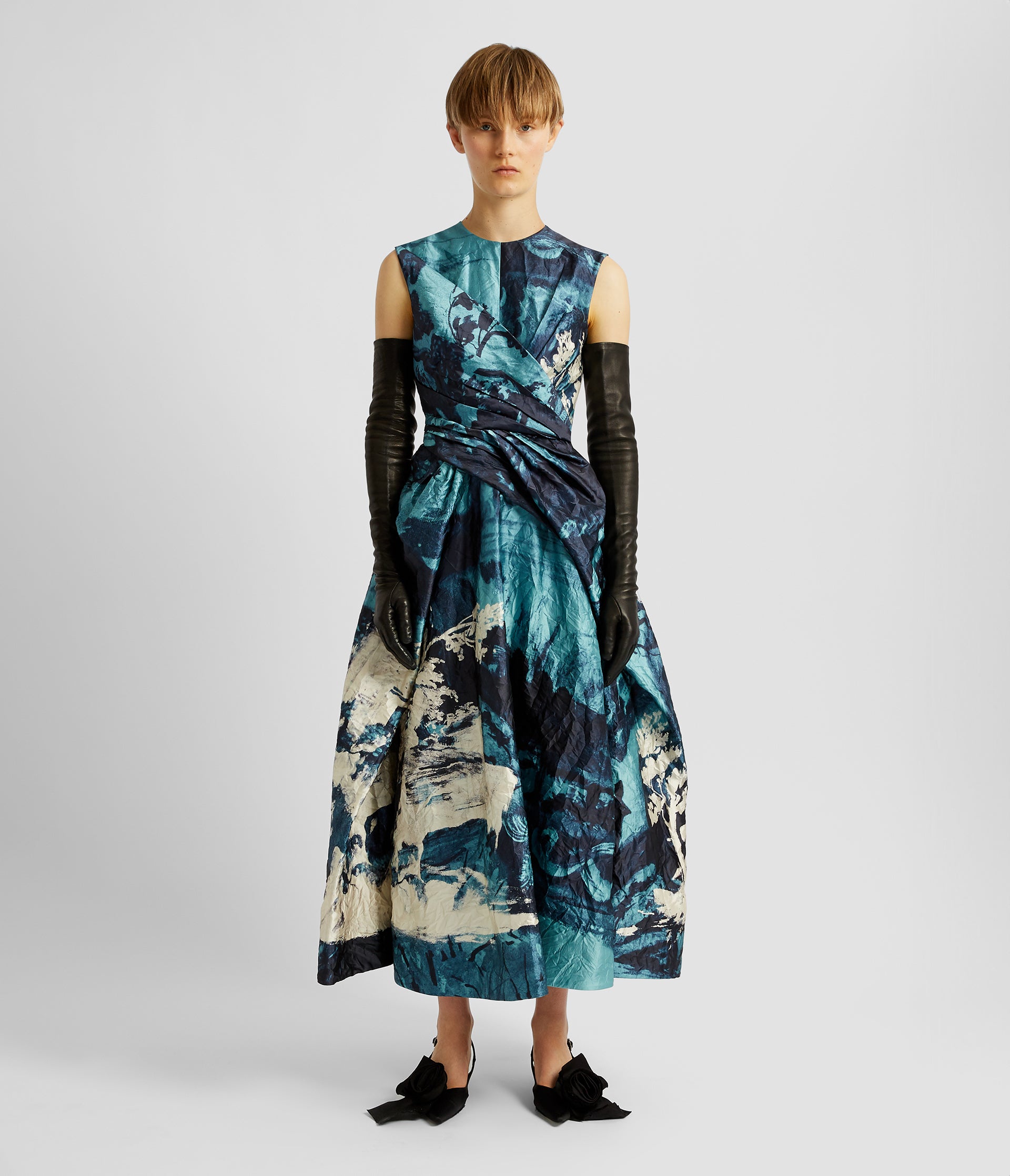 Signature Dresses by Erdem 3 Sleeveless Draped Midi Dress