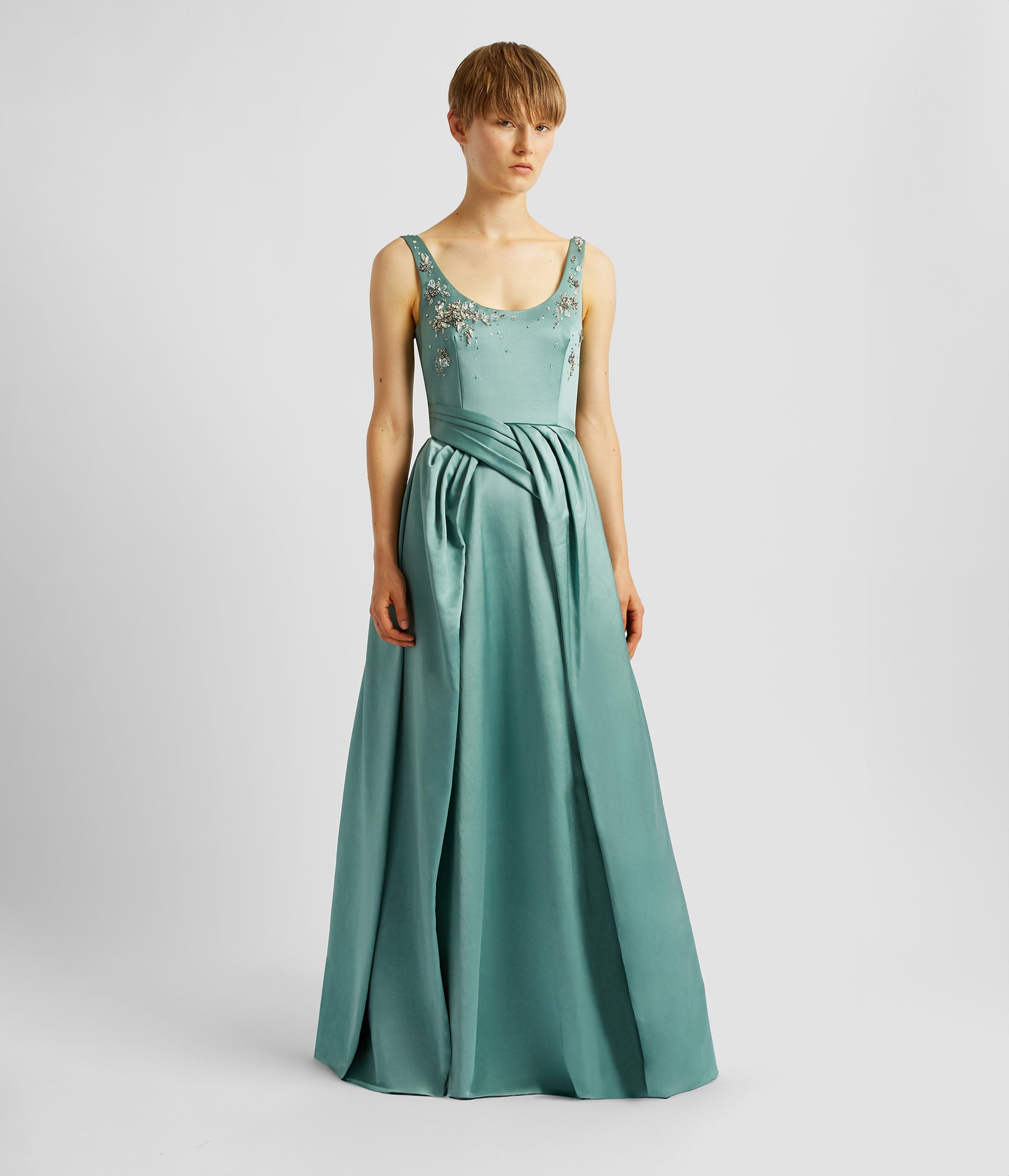 Sleeveless Draped Evening Gown Erdem ERDEM