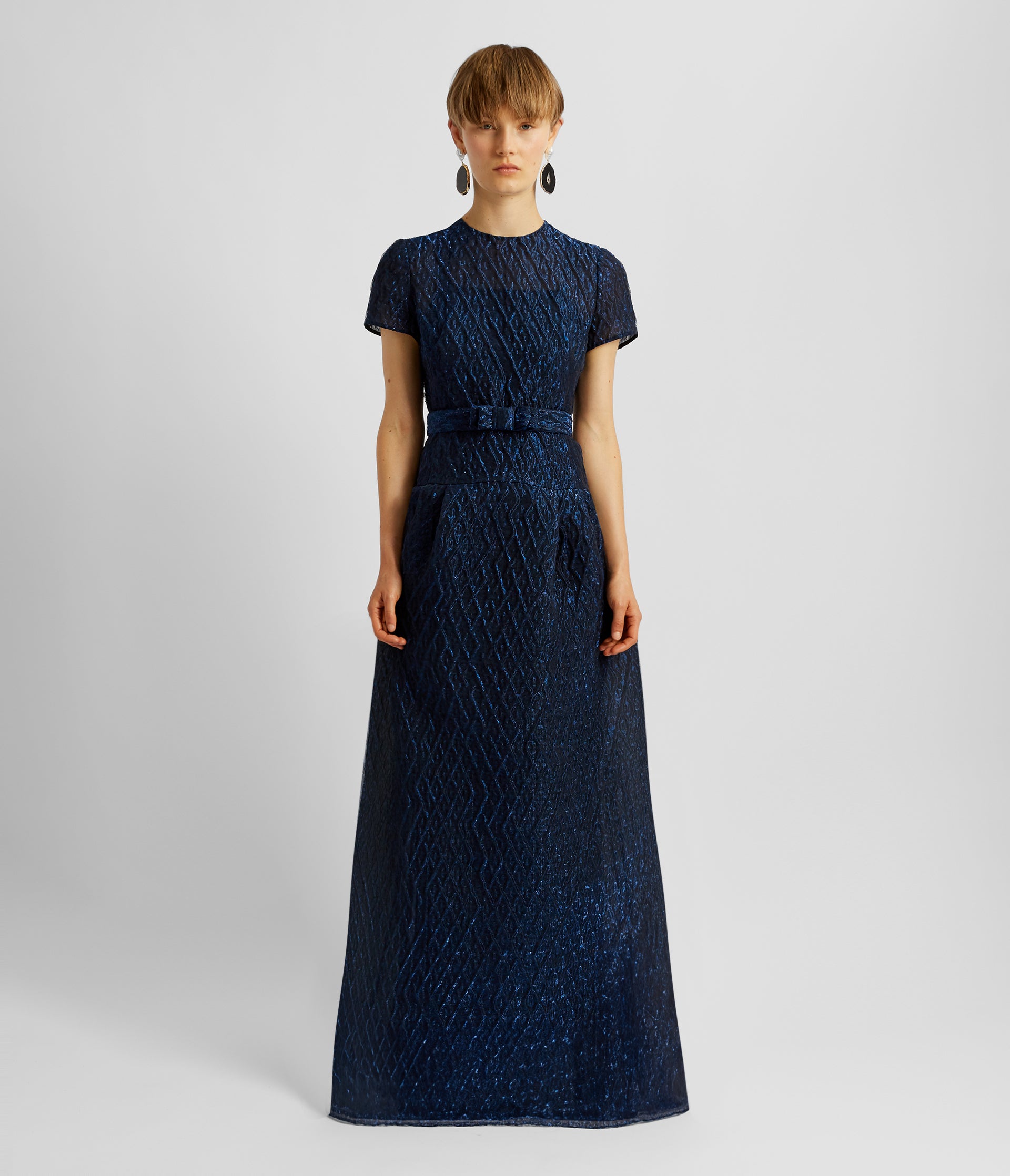 Signature Dresses by Erdem 5 Short Sleeve A-line Evening Gown