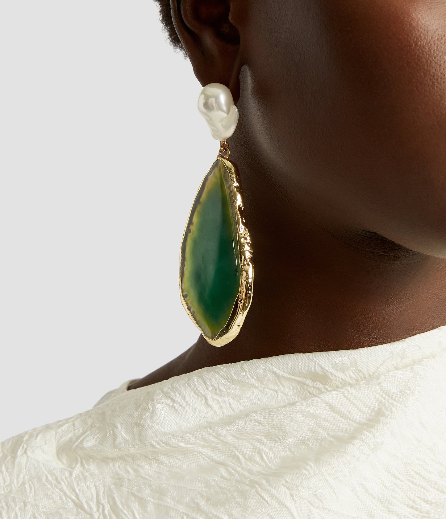 Stone Drop Earring