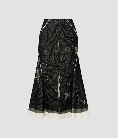 Fluted Midi Skirt