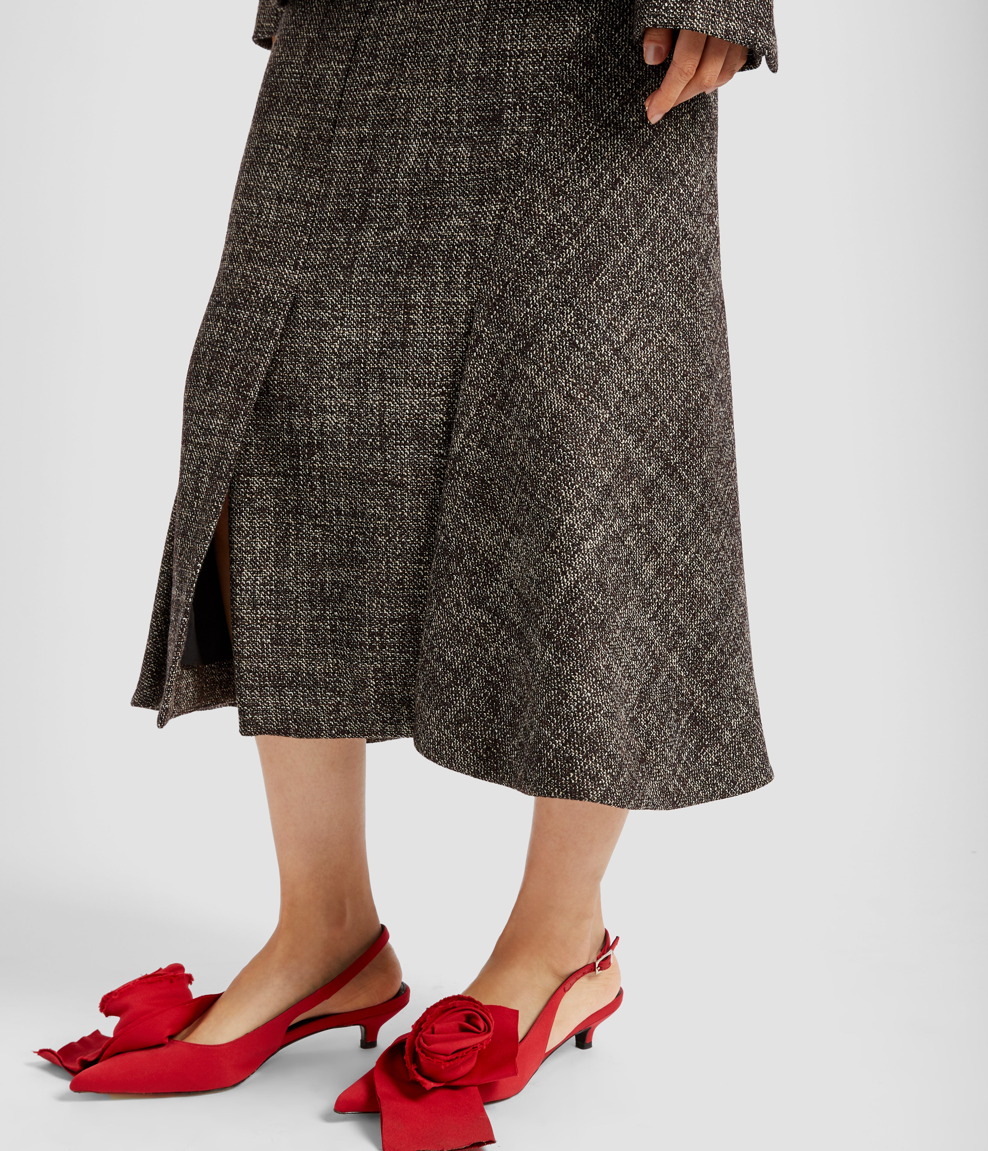 Fluted Midi Skirt