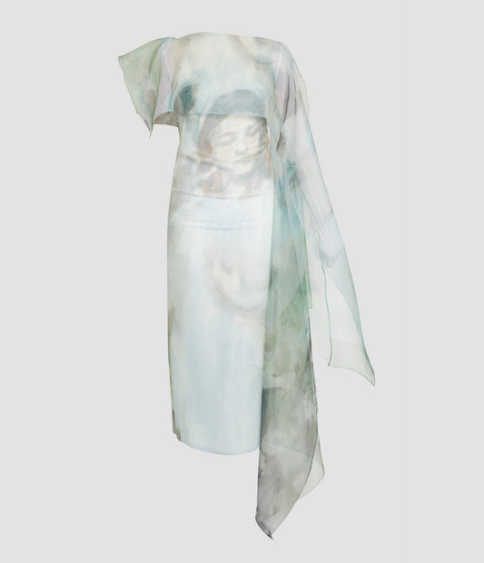 Draped Cocktail Dress