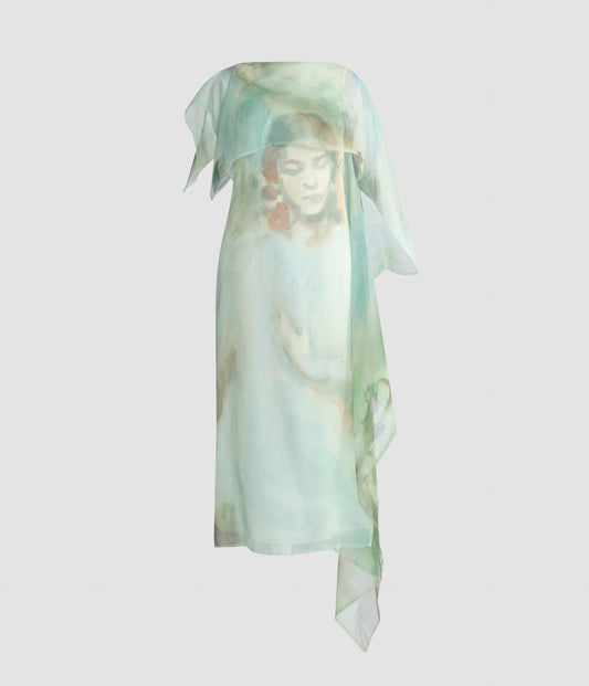 Draped Cocktail Dress