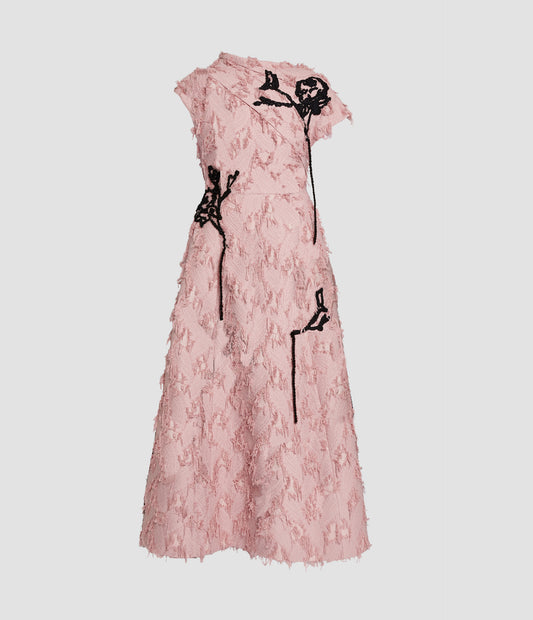 Asymmetric Short Sleeve Dress