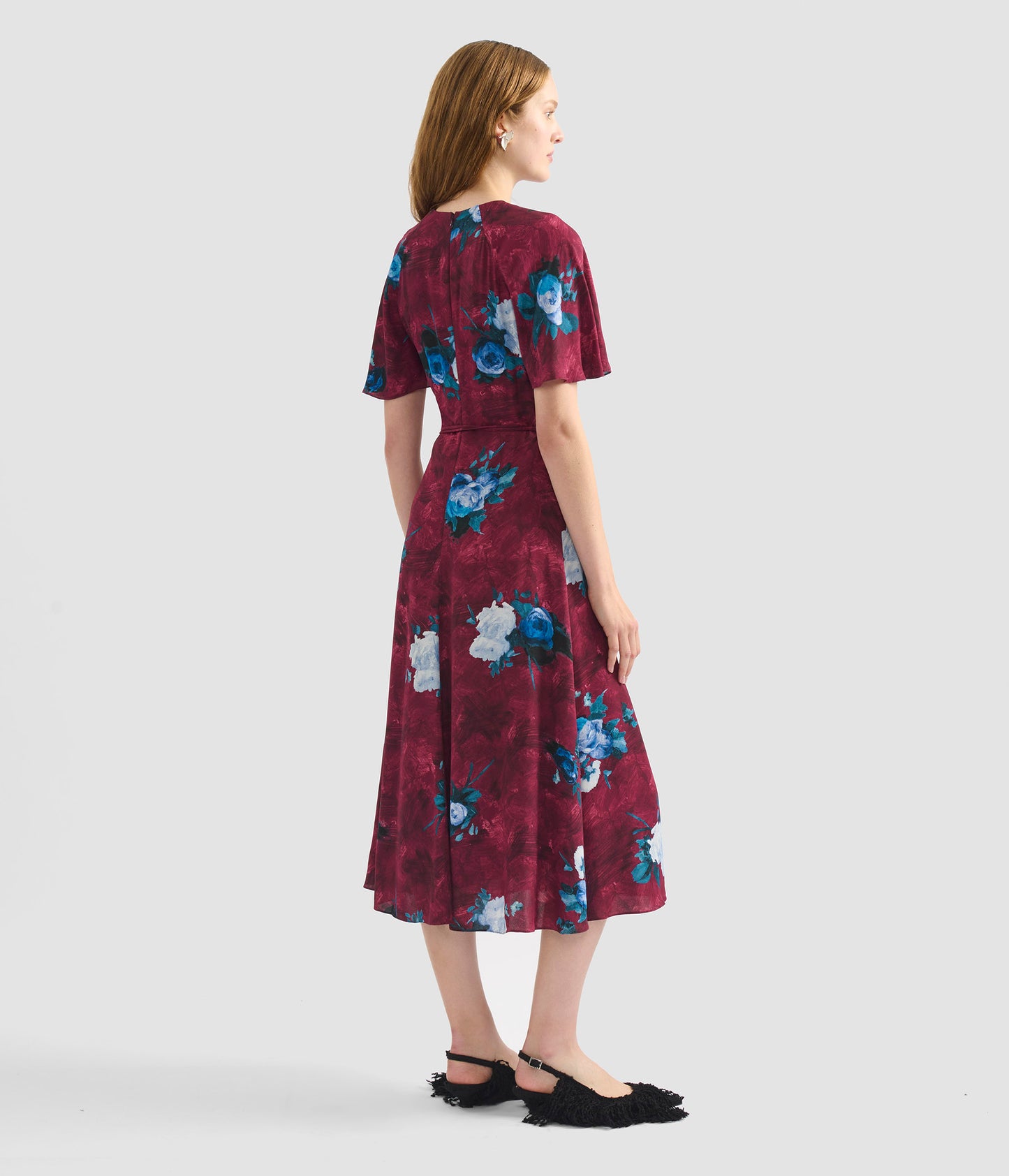 Short Sleeve Midi Dress