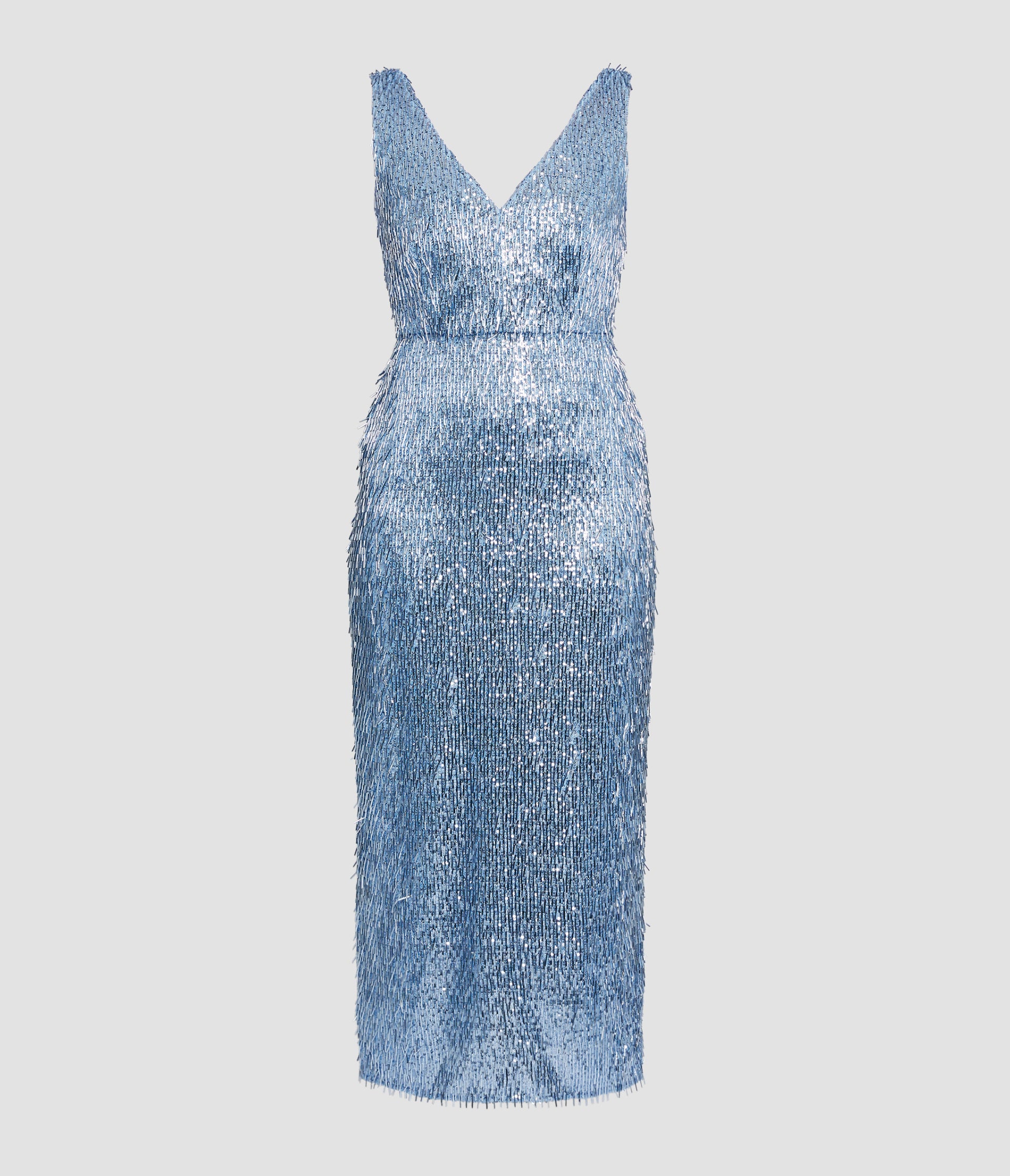 Bugle Sequin Midi Dress