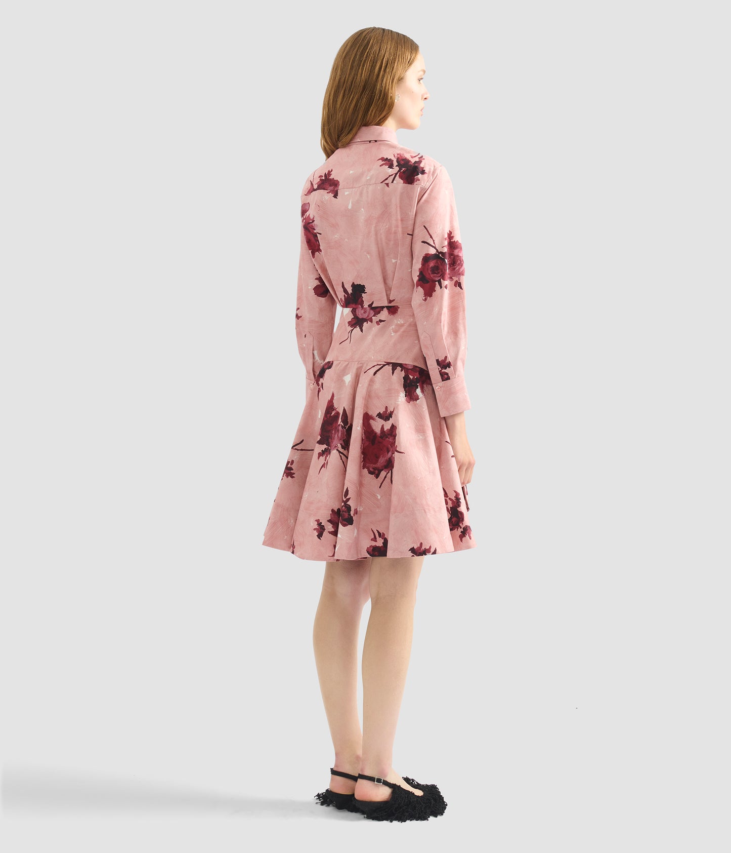 Long Sleeve Mini Shirt Dress