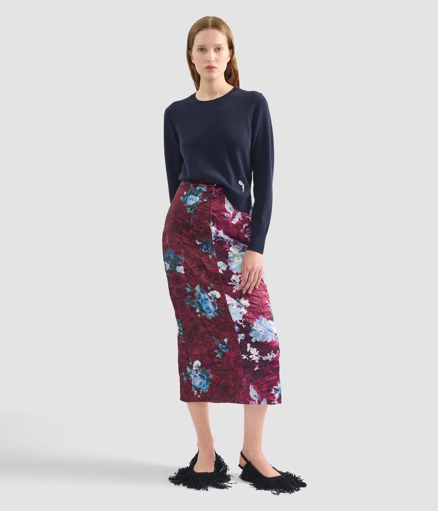 Pencil Midi Skirt