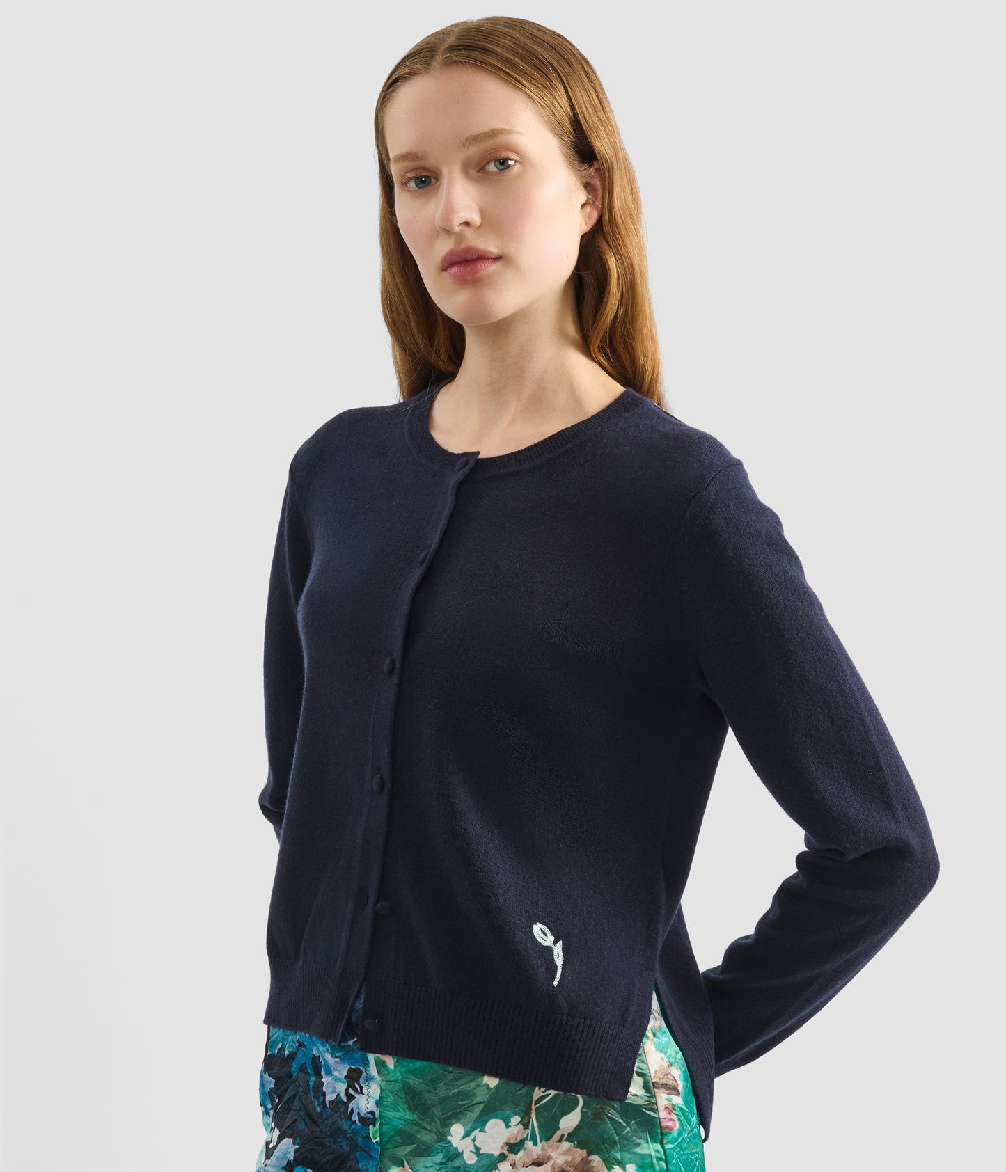 Crew Neck Cardigan