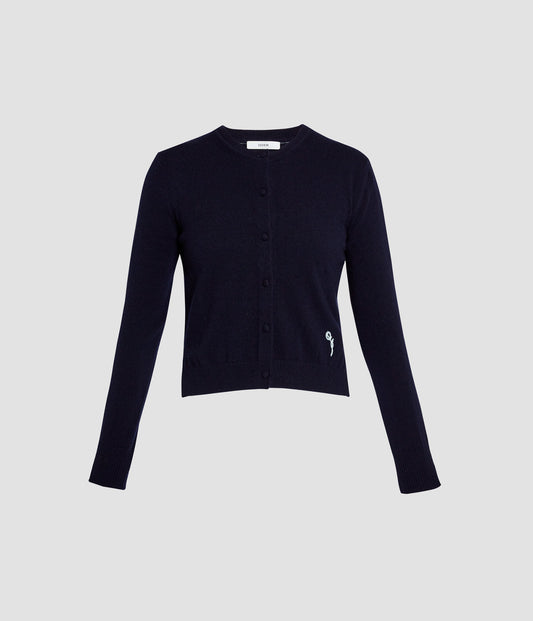 Cashmere Crew Neck Cardigan