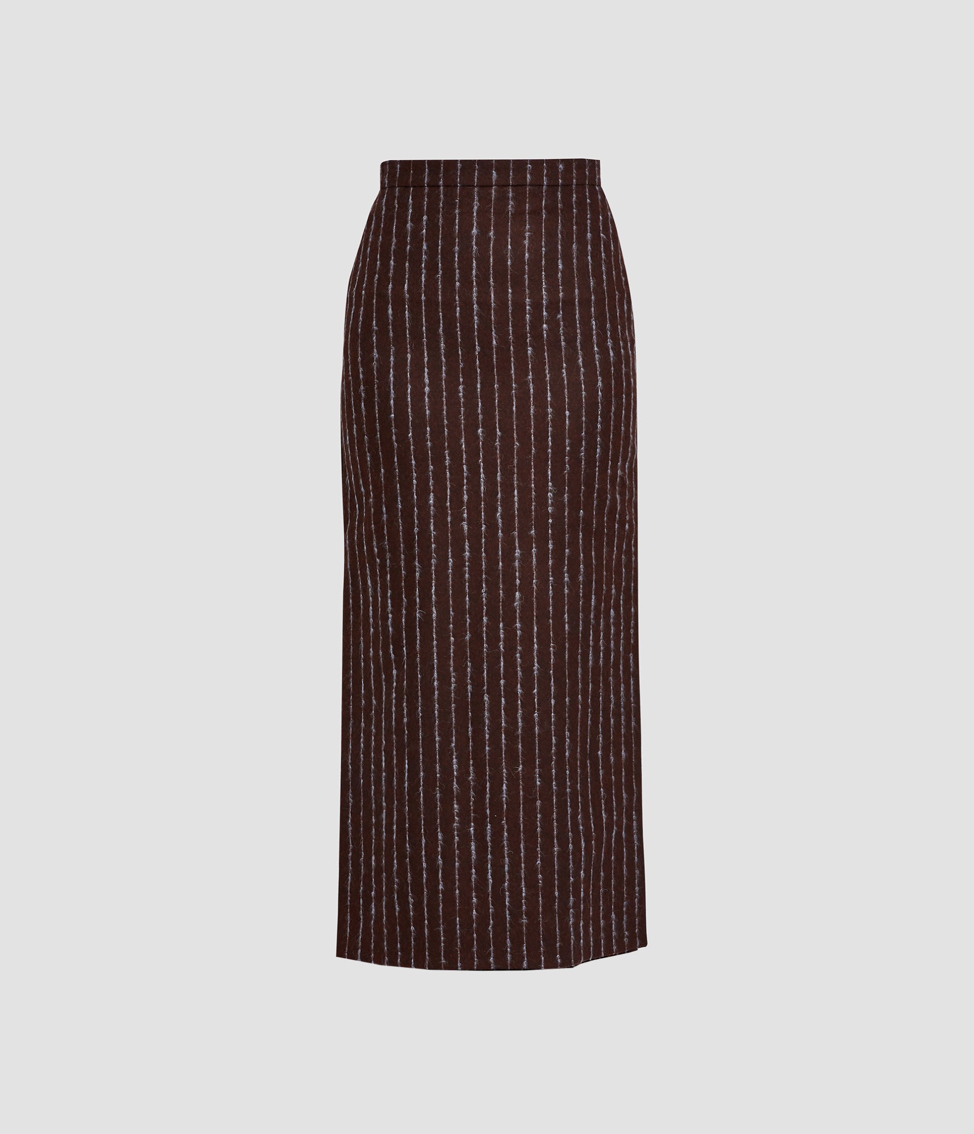 Pinstripe Full Length Pencil Skirt