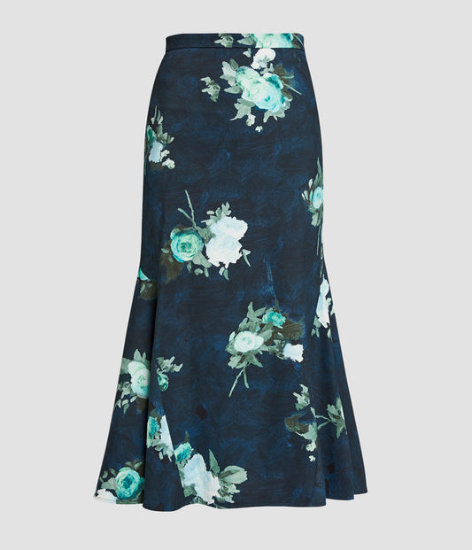 Fluted Midi Skirt