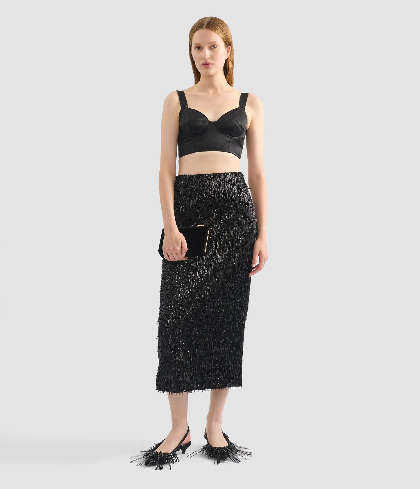Pencil Midi Skirt