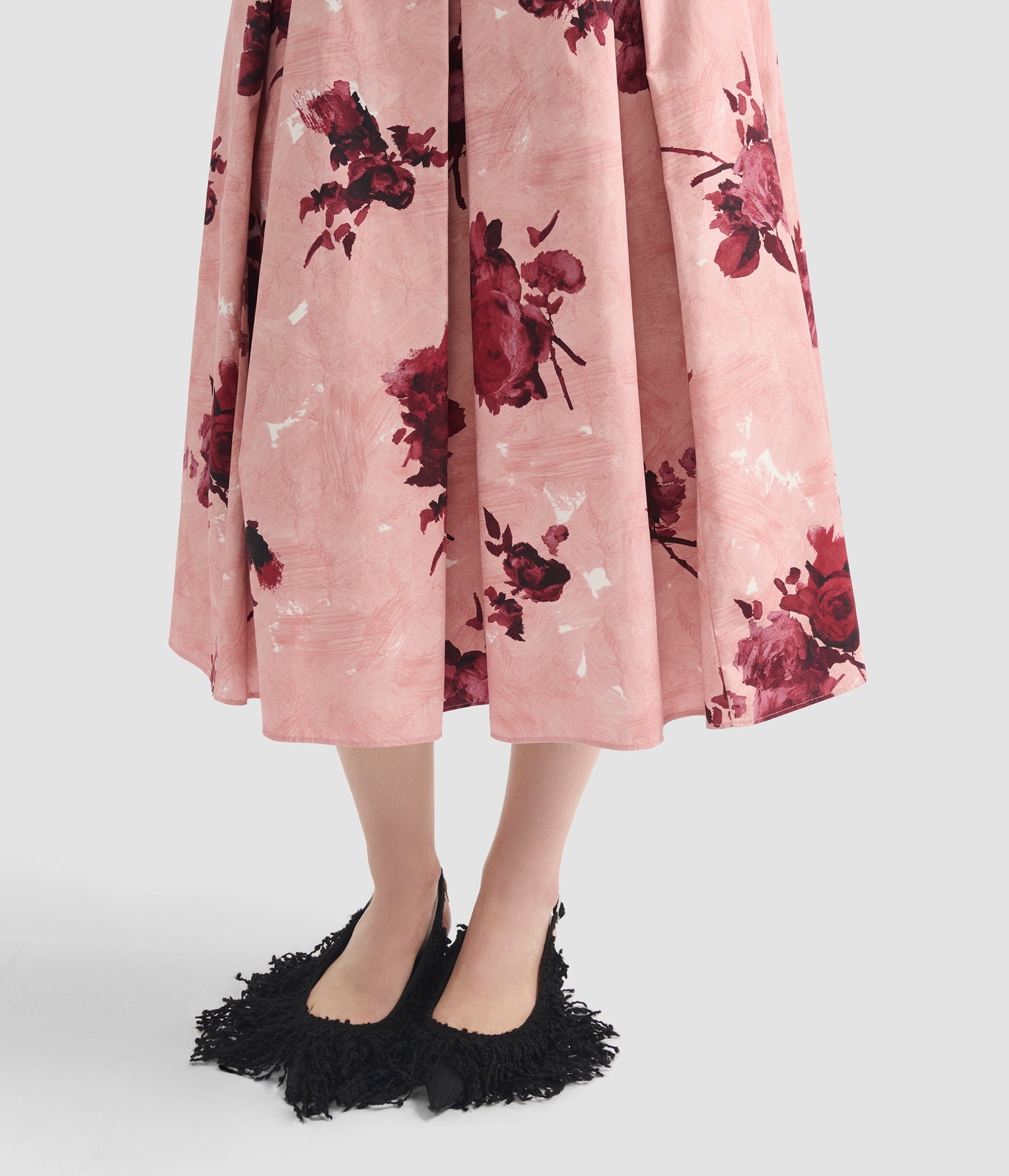 Pleated Midi Skirt