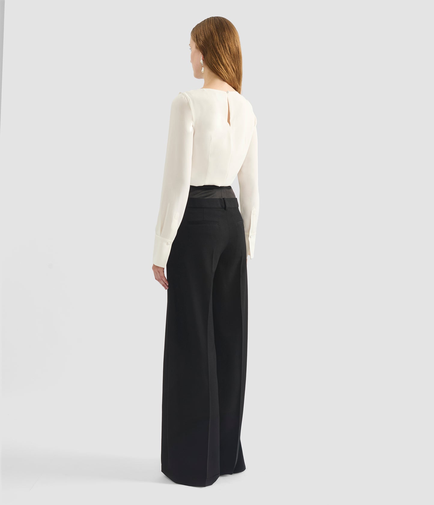 Grain De Poudre Wide Leg Trouser