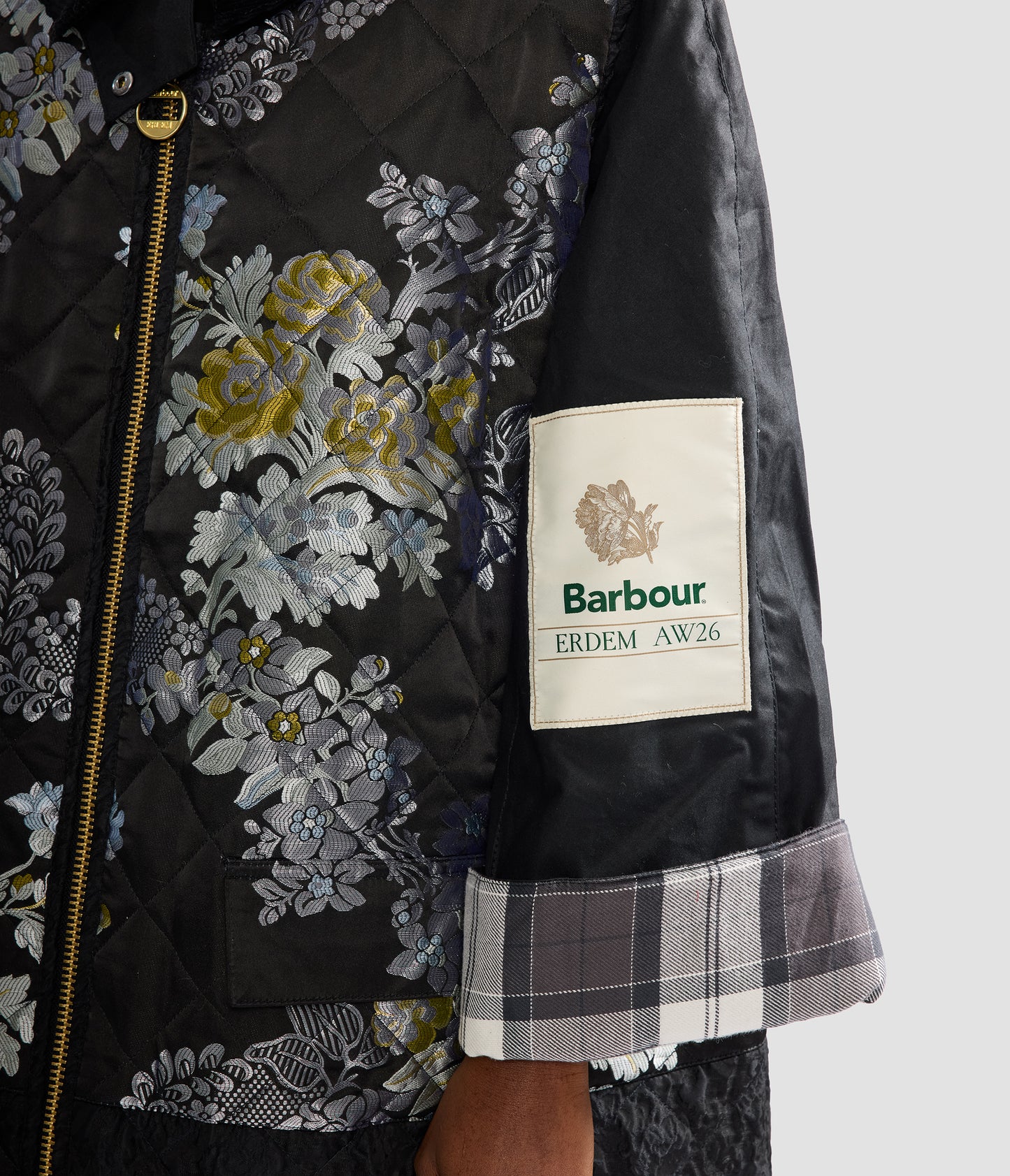 Embroidered Jacquard Gilet Coat