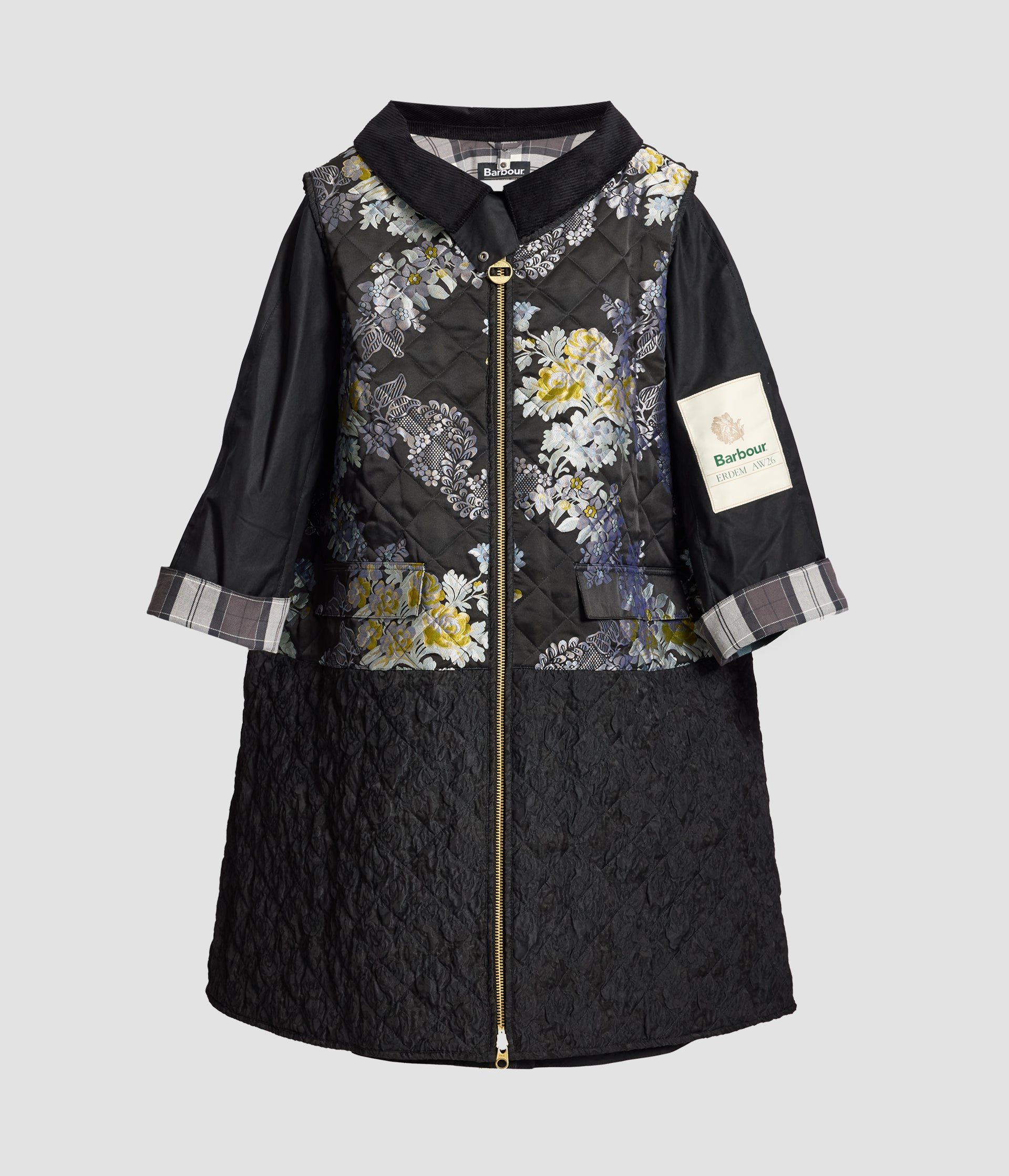 Embroidered Jacquard Gilet Coat