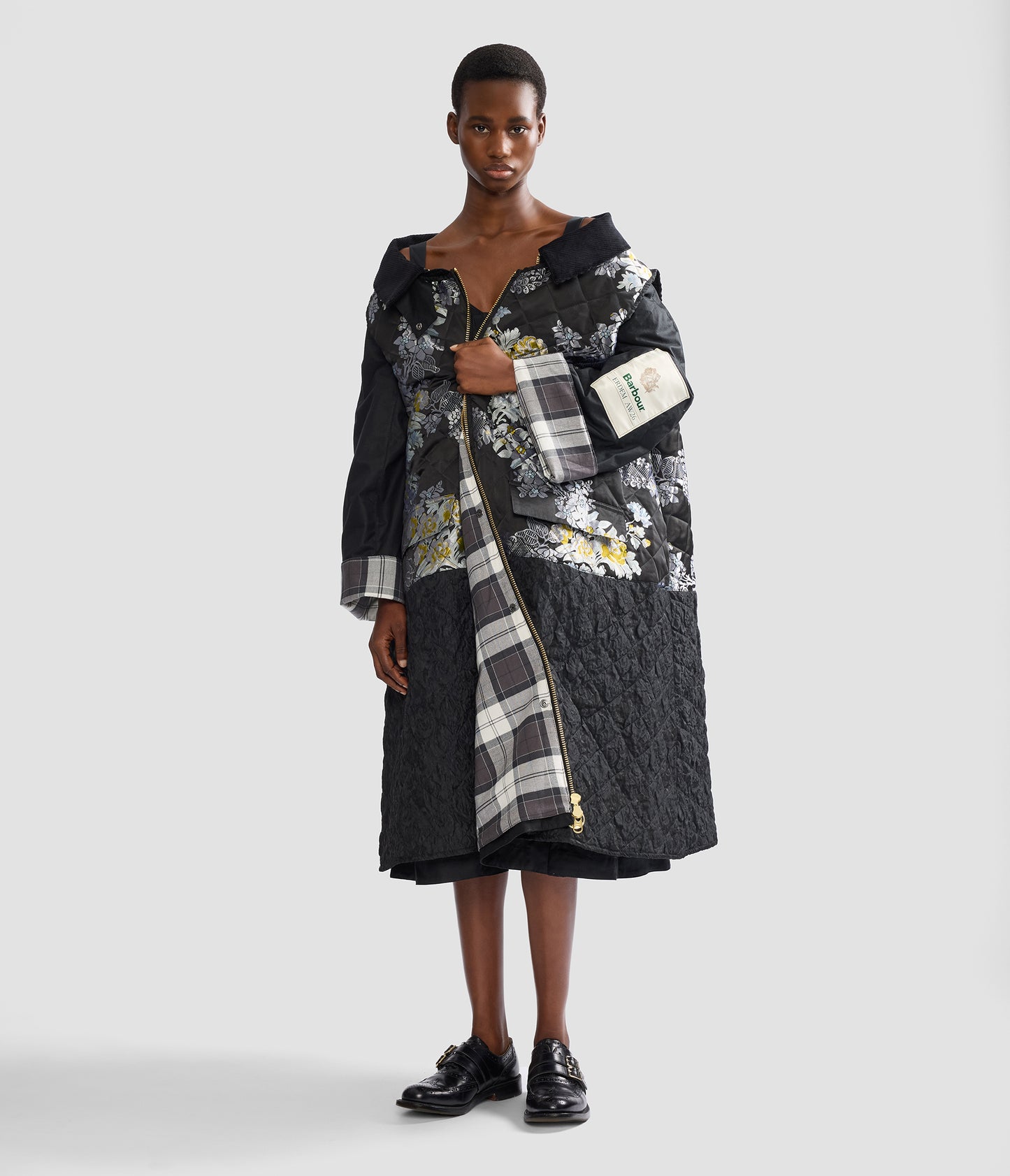 Embroidered Jacquard Gilet Coat