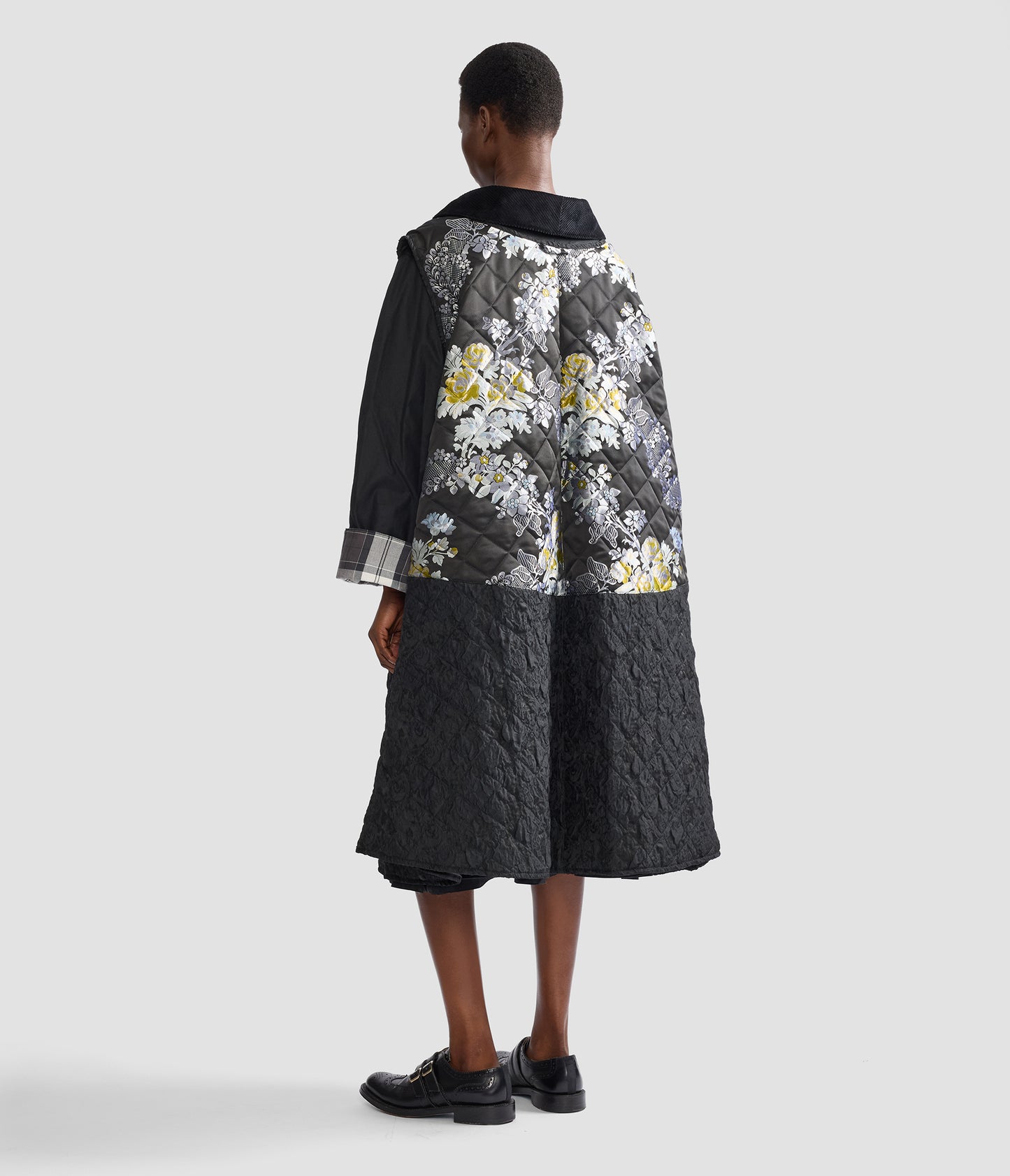 Embroidered Jacquard Gilet Coat