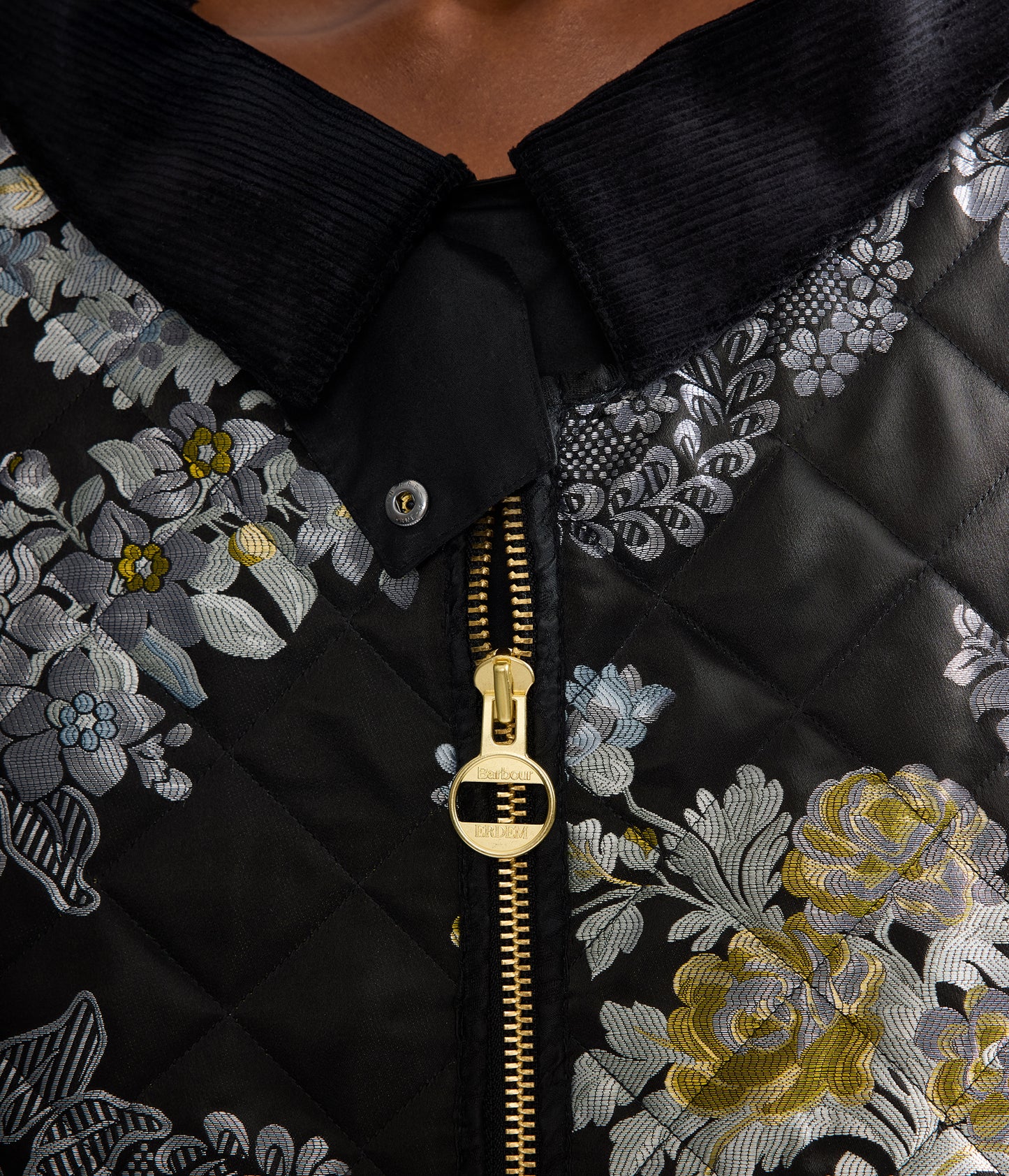 Embroidered Jacquard Gilet Coat