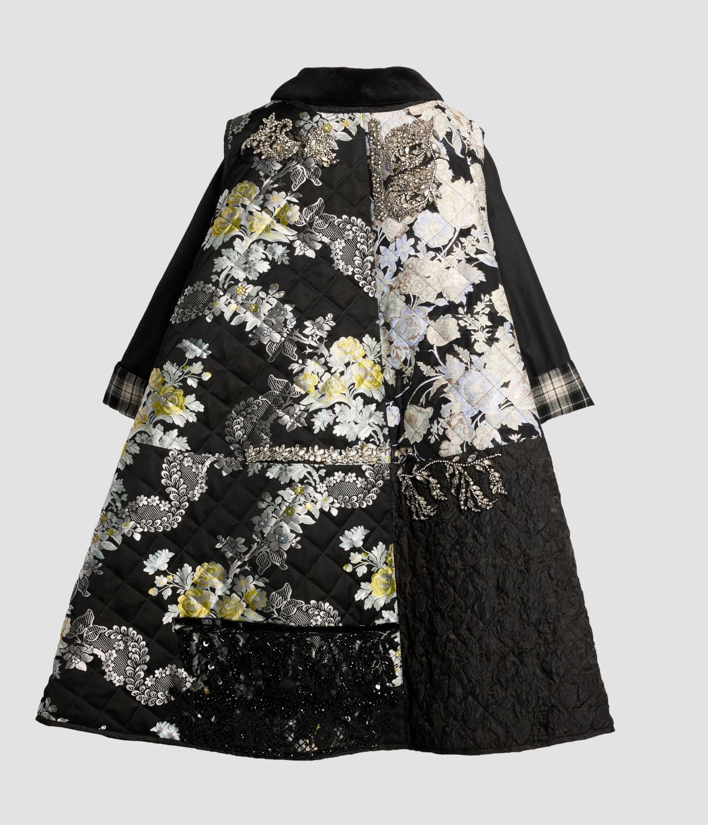 Embroidered Jacquard Gilet Coat