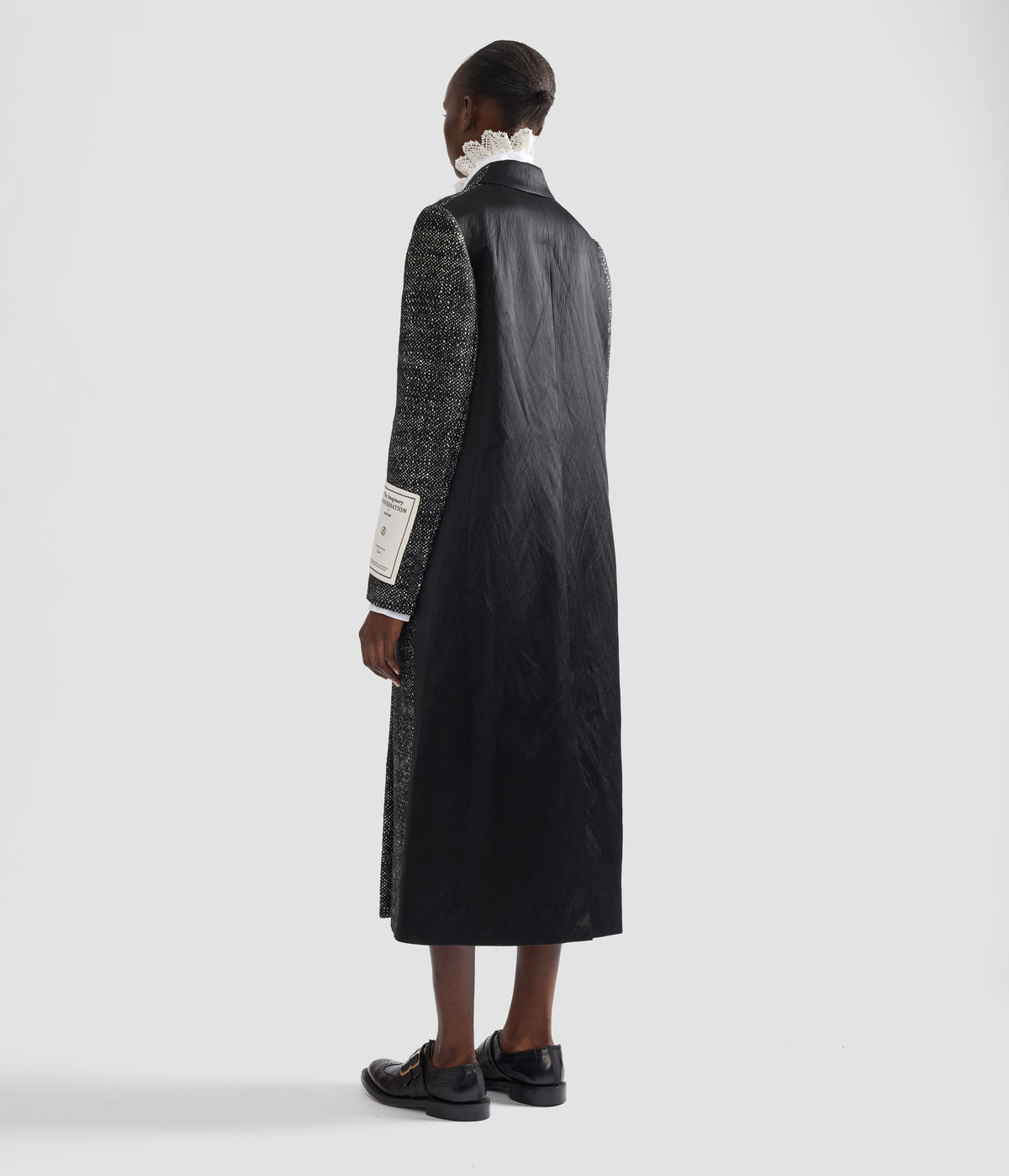 Floral Embroidered Wool Tailored Coat