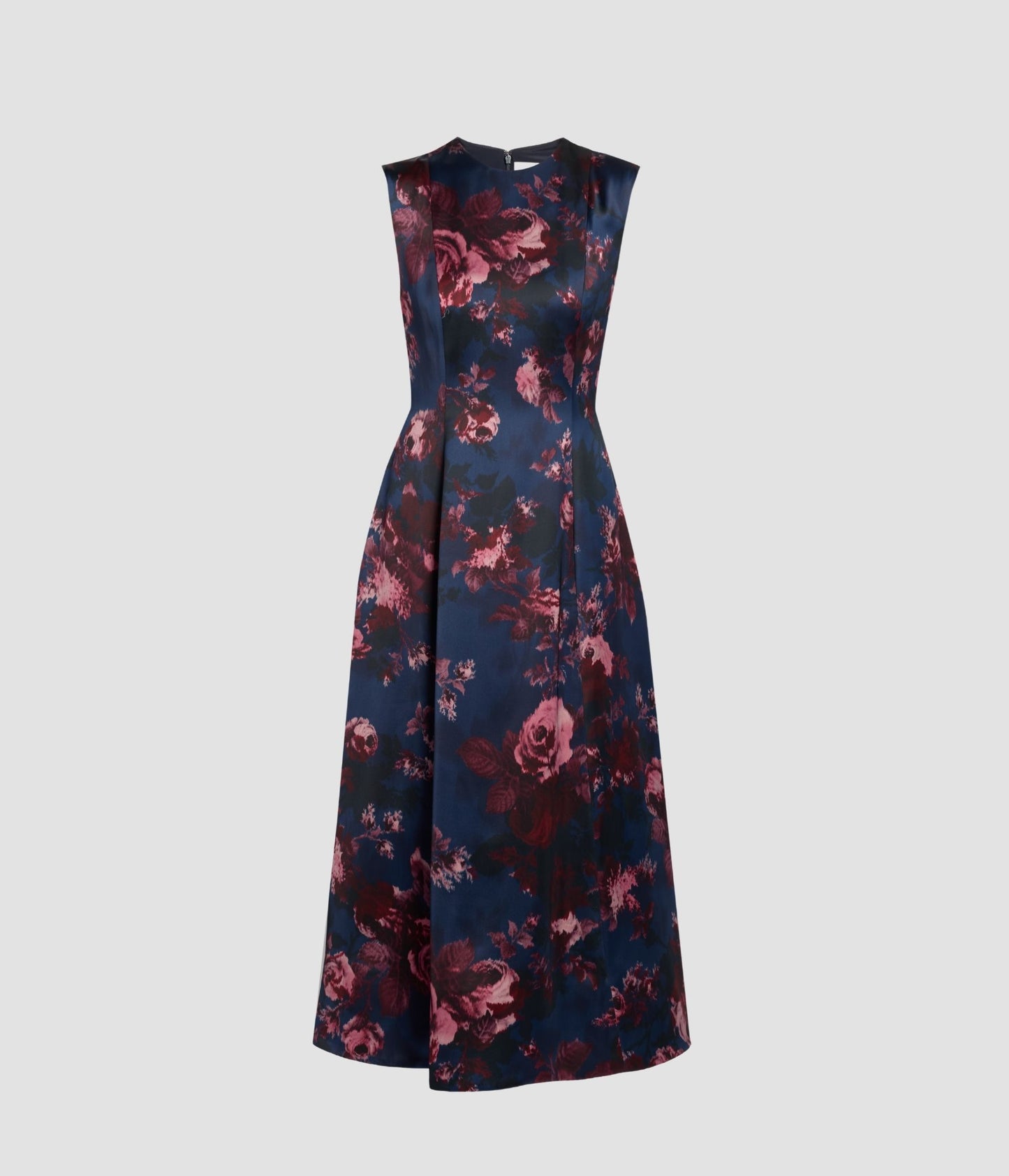 Floral Duchess Sleeveless Midi Dress