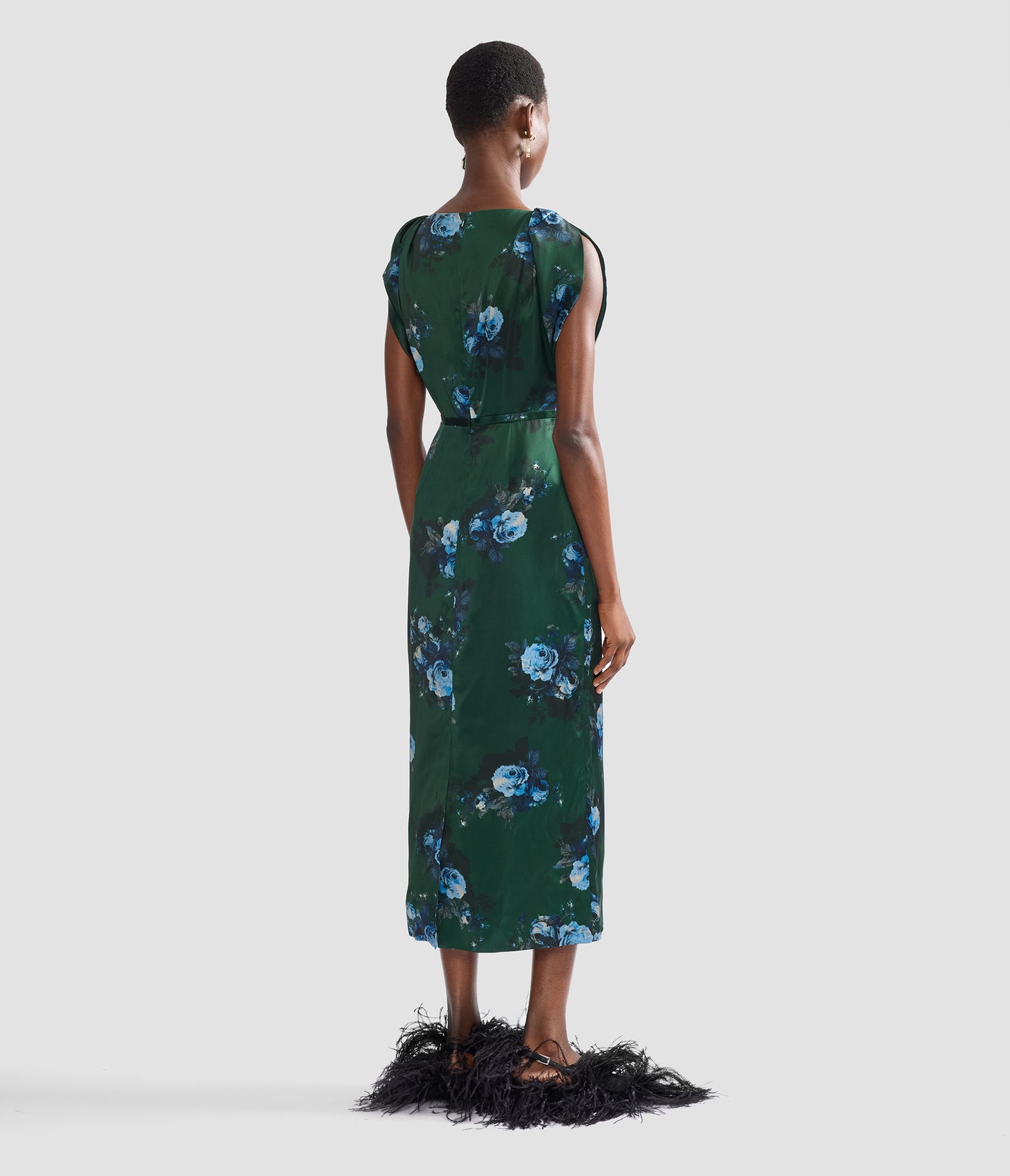 Floral Duchess Midi Dress