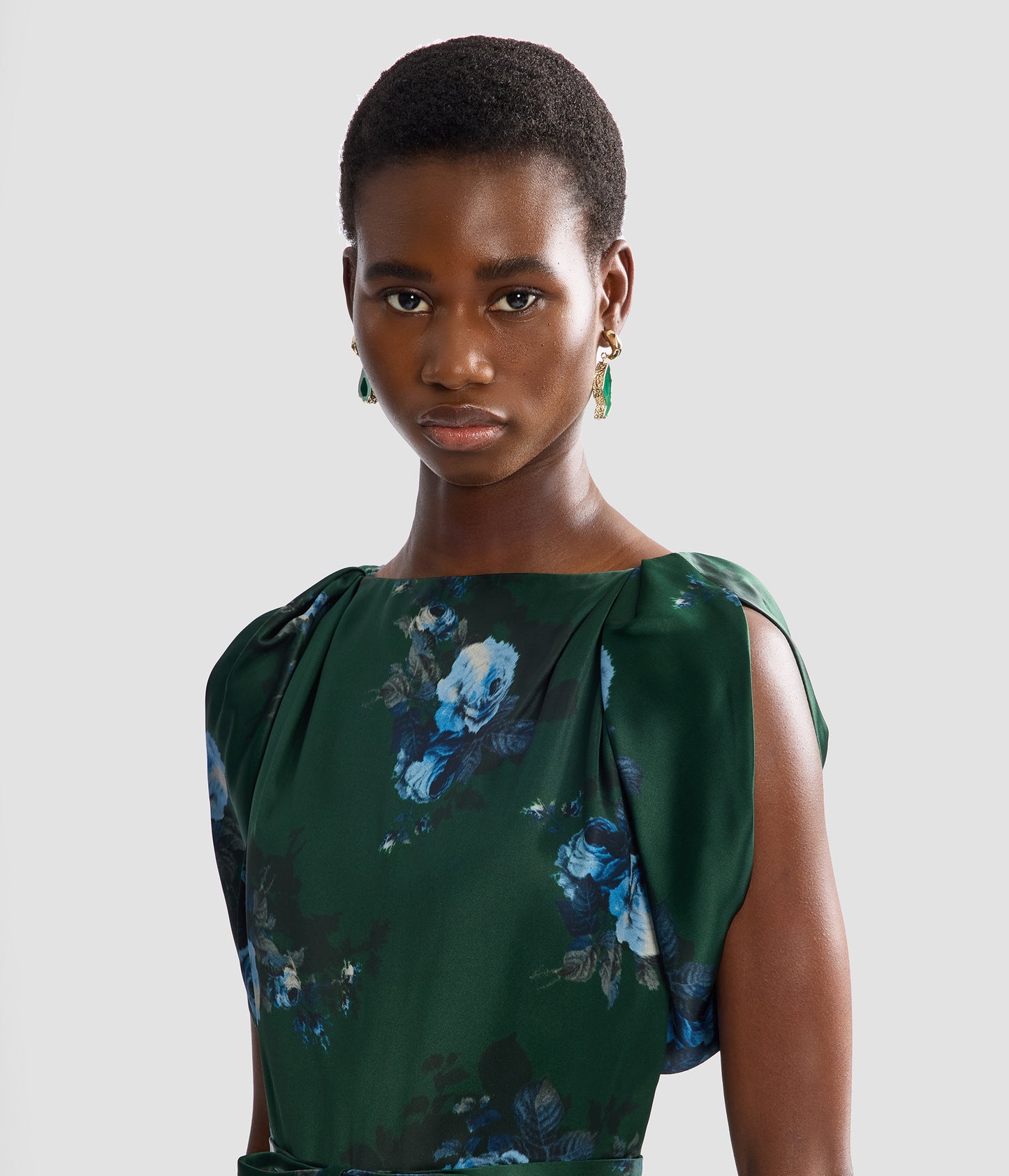 Floral Duchess Midi Dress