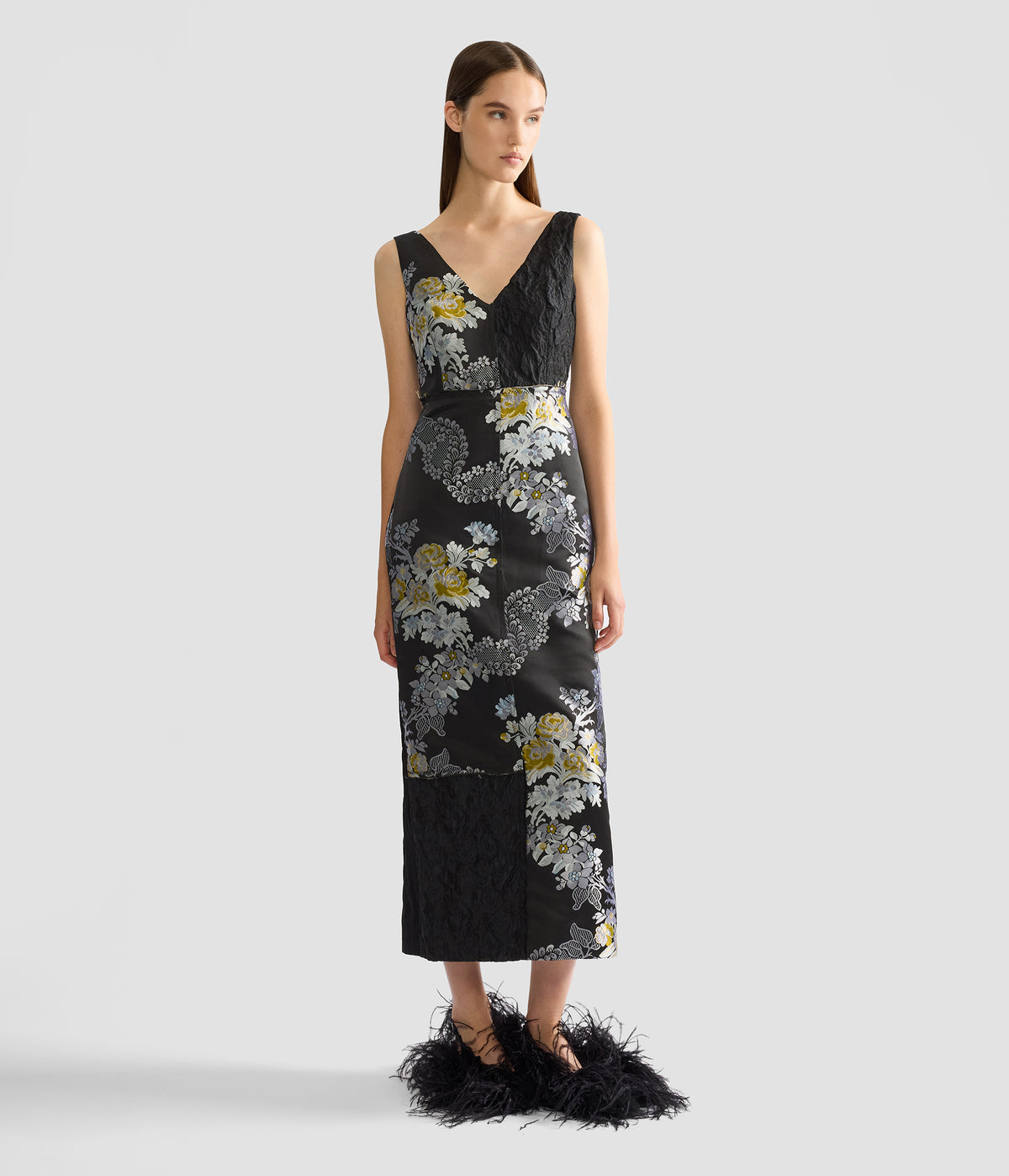 Jacquard Midi Dress