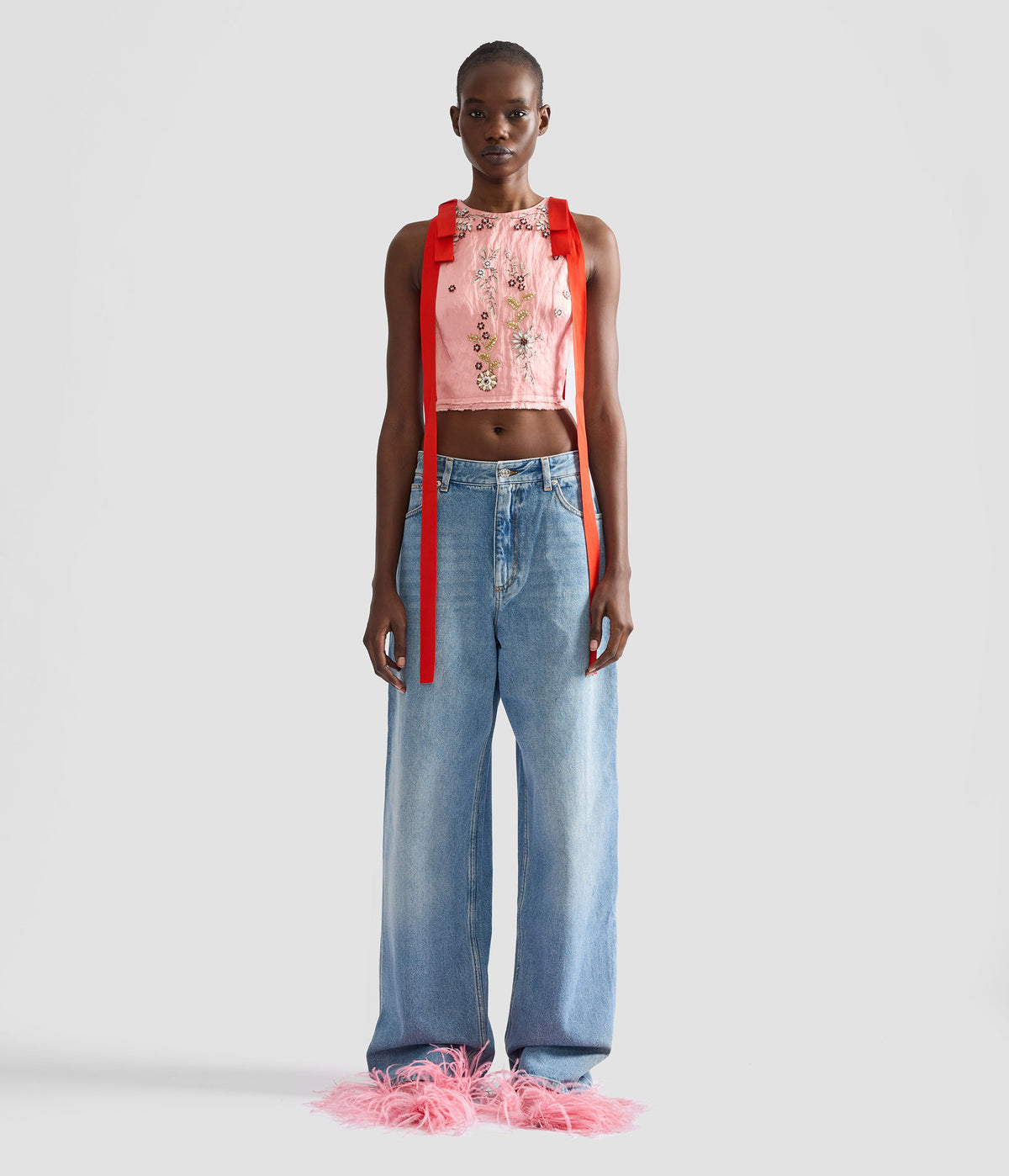 Denim Straight Jeans