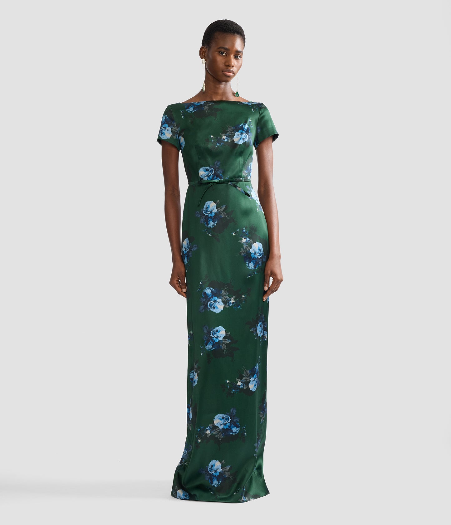 Floral Duchess Short Sleeve Gown