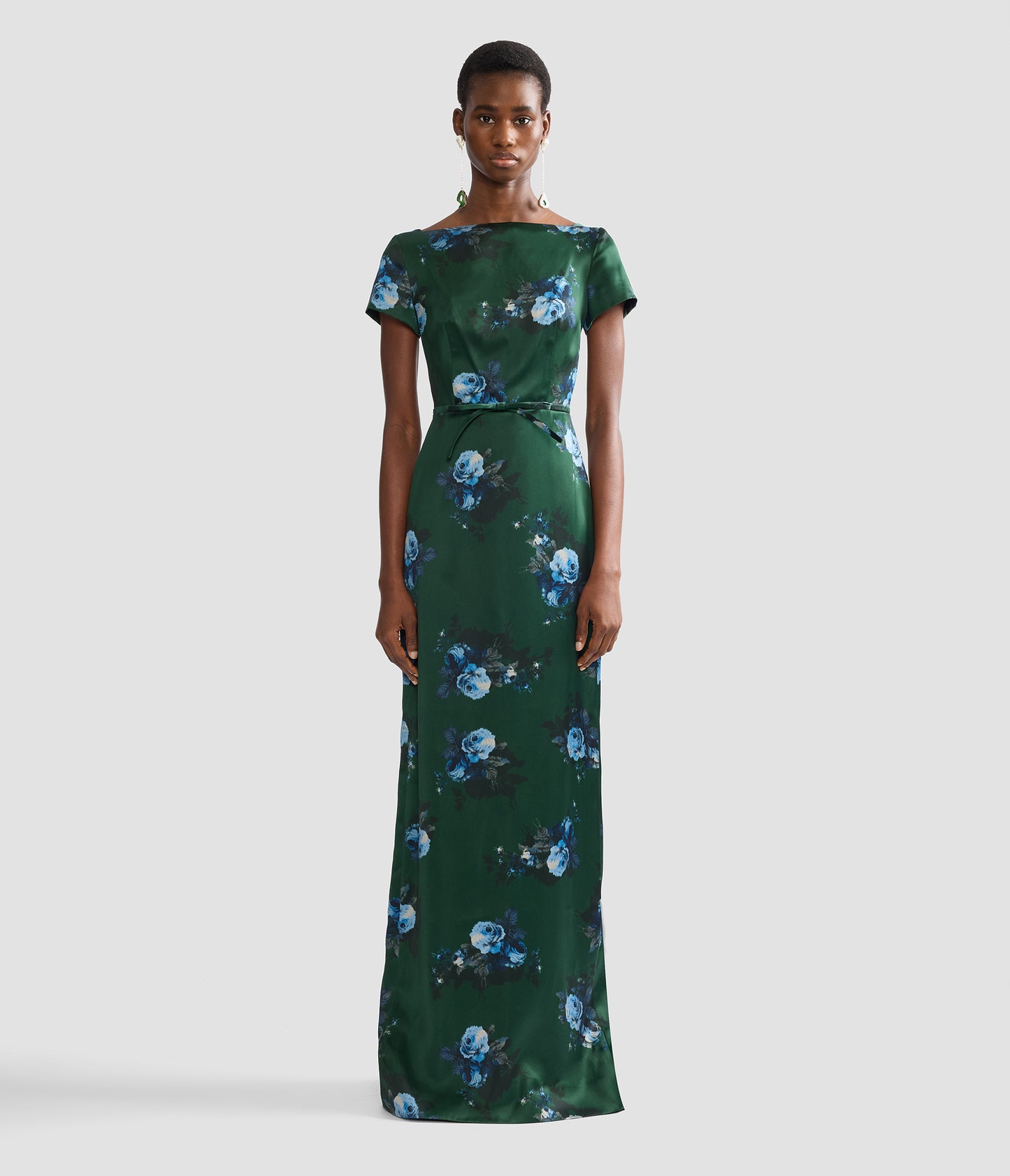 Floral Duchess Short Sleeve Gown