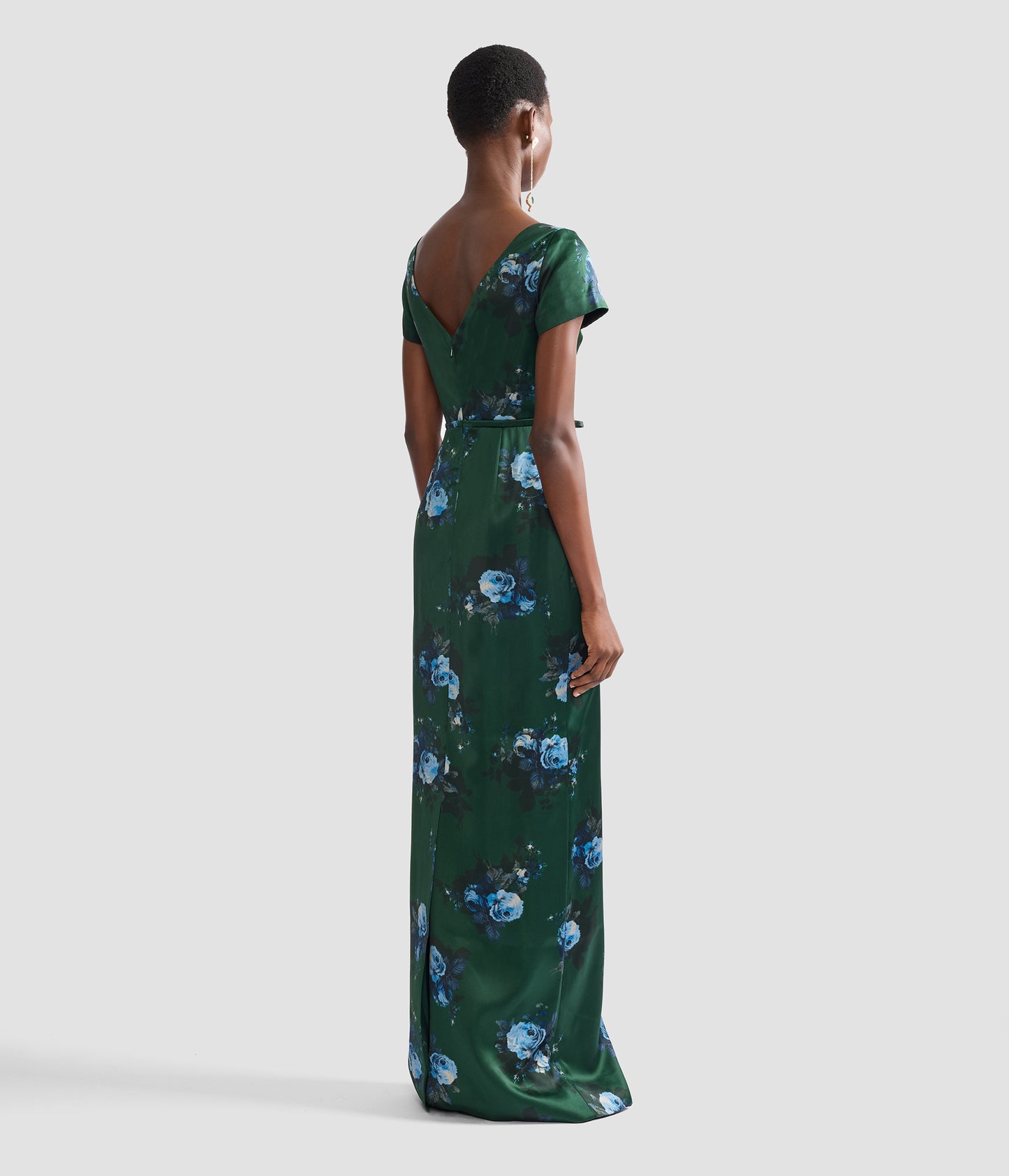 Floral Duchess Short Sleeve Gown