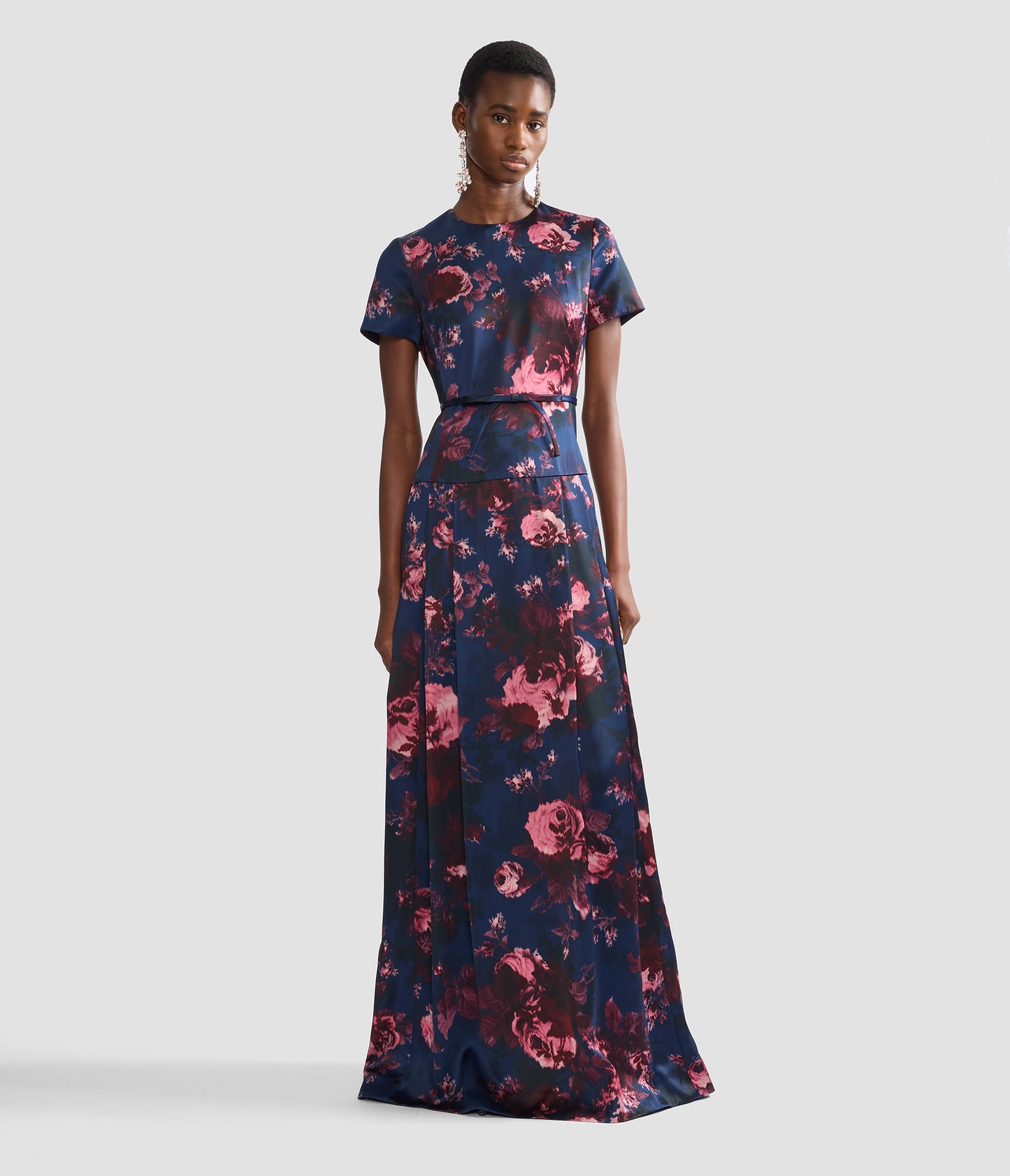 Floral Duchess Short Sleeve Gown