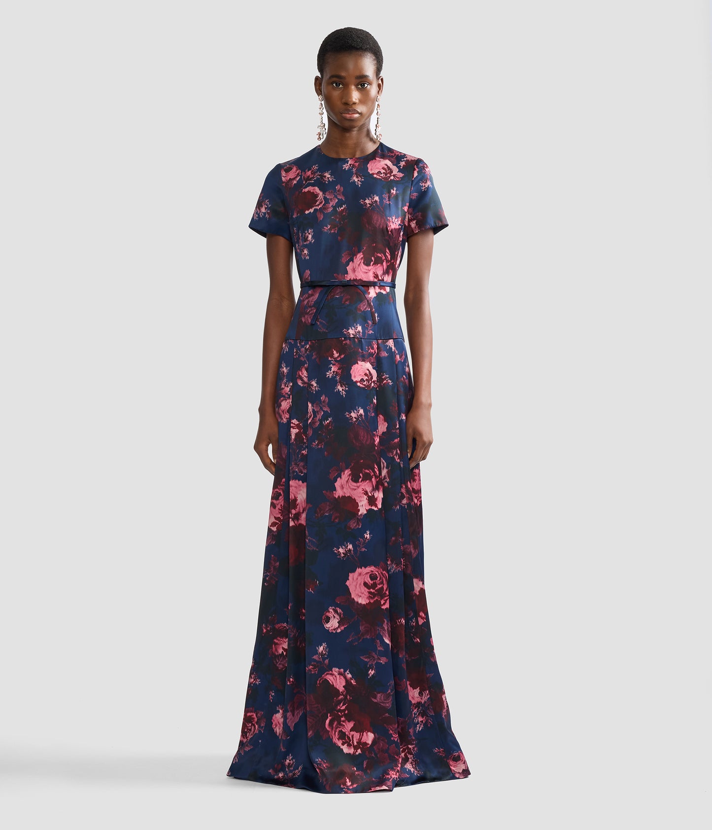 Floral Duchess Short Sleeve Gown