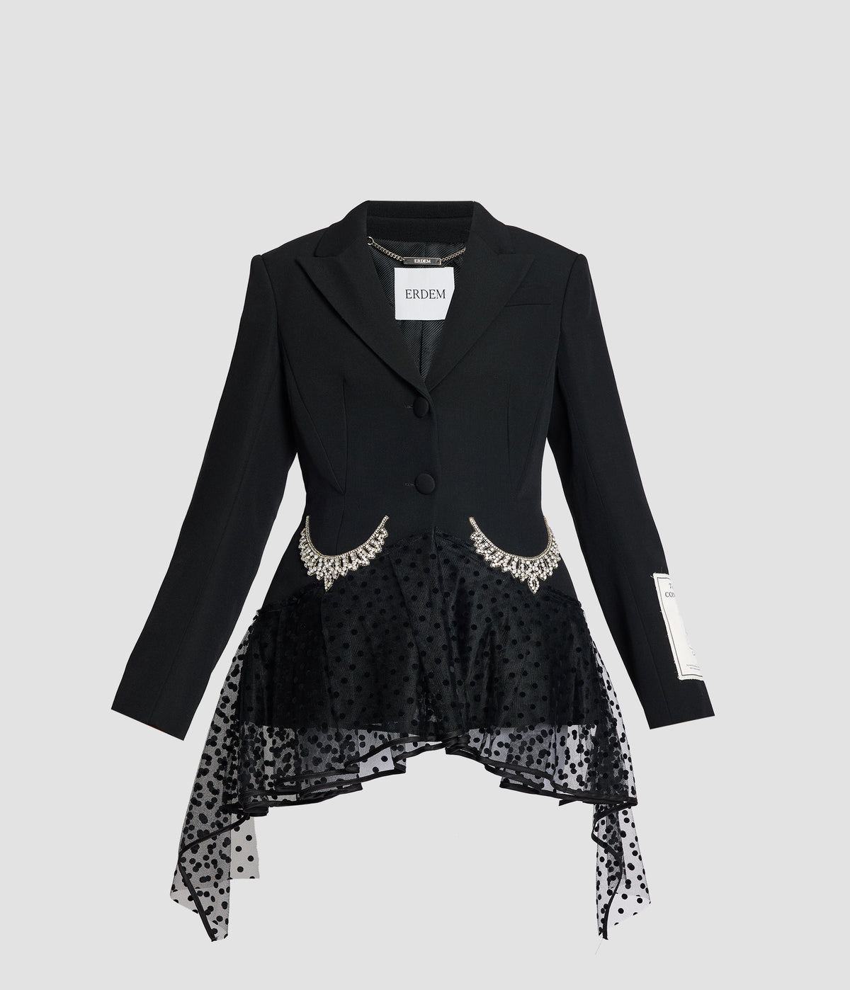 Grain De Poudre Single Breasted Fitted Blazer