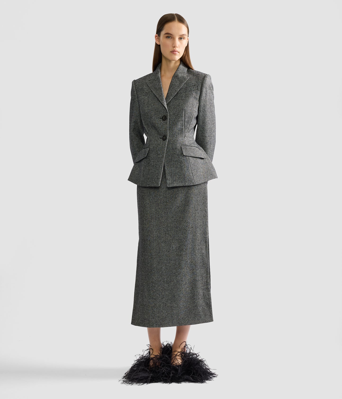 Single Breasted Fitted Blazer
