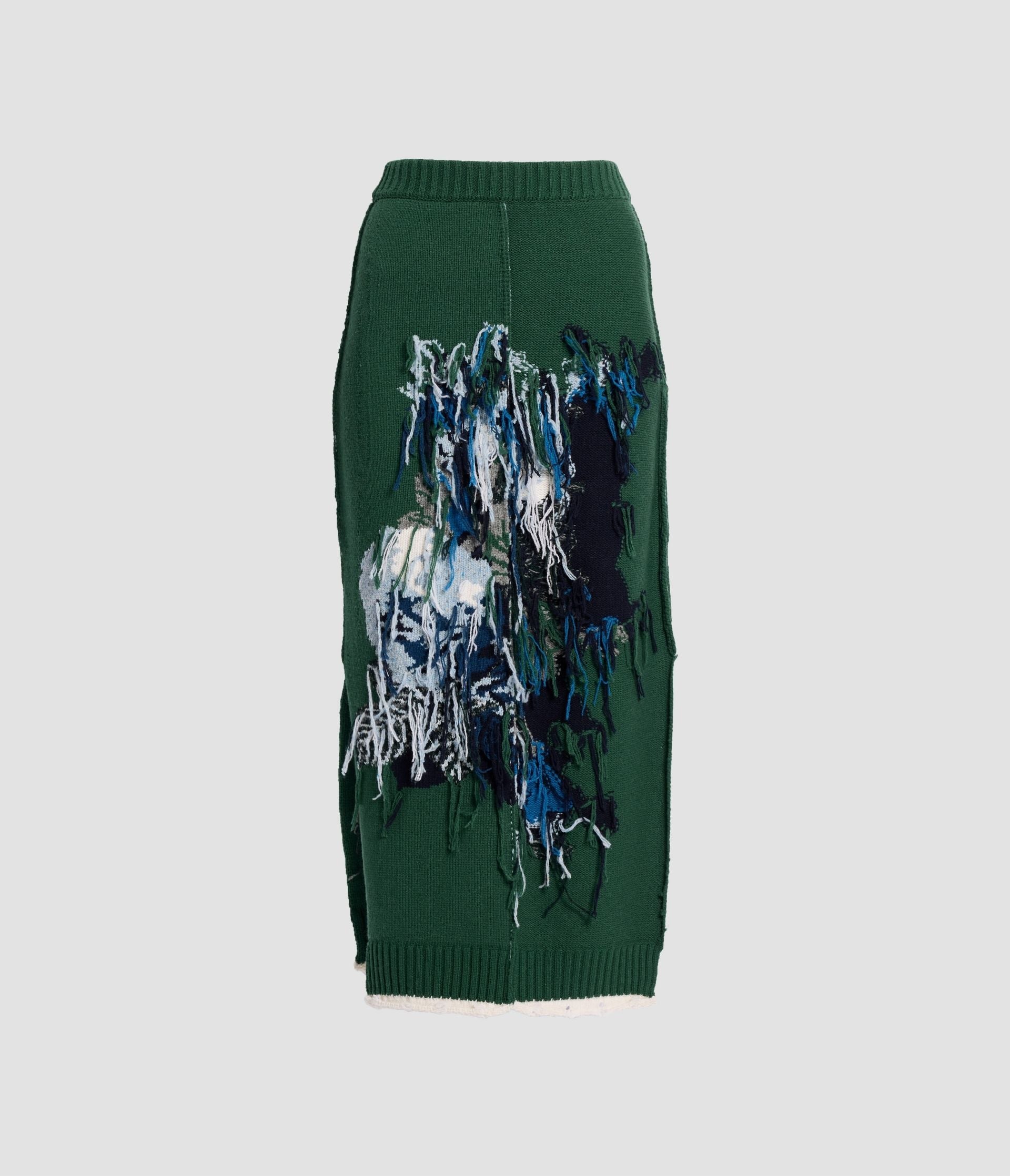 Intarsia Wool Skirt