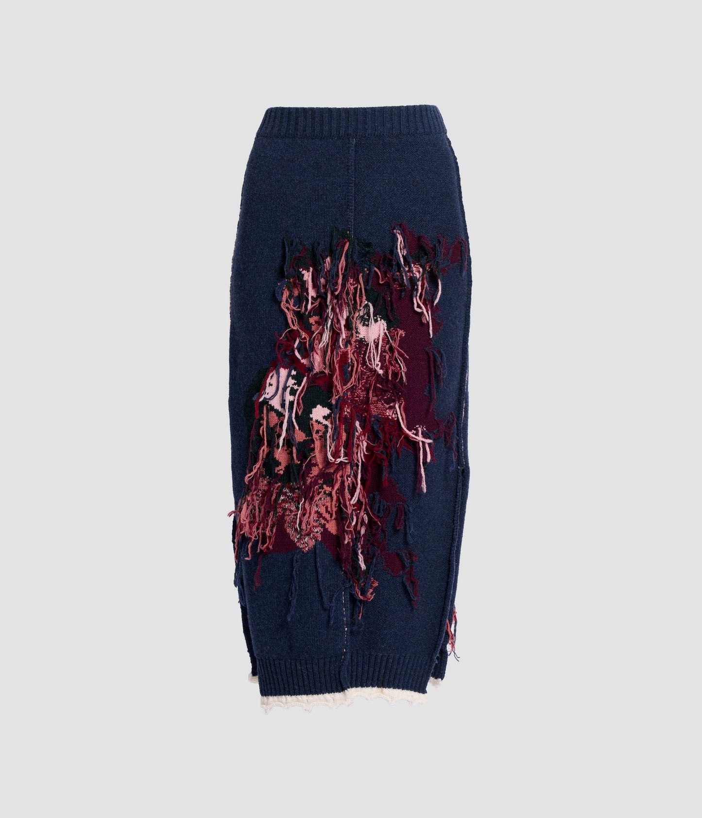 Intarsia Wool Skirt