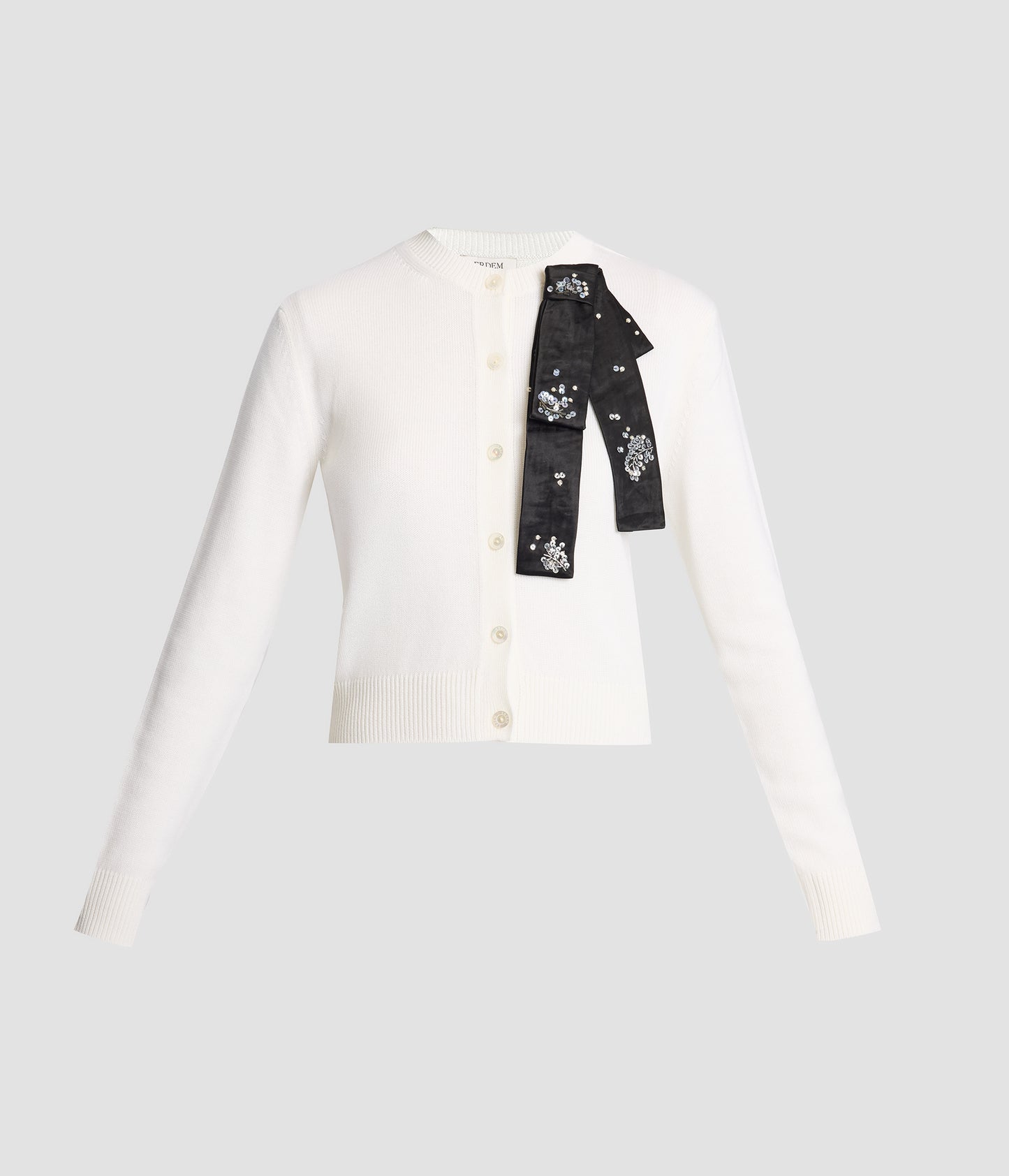 Embellished Merino Wool Cardigan