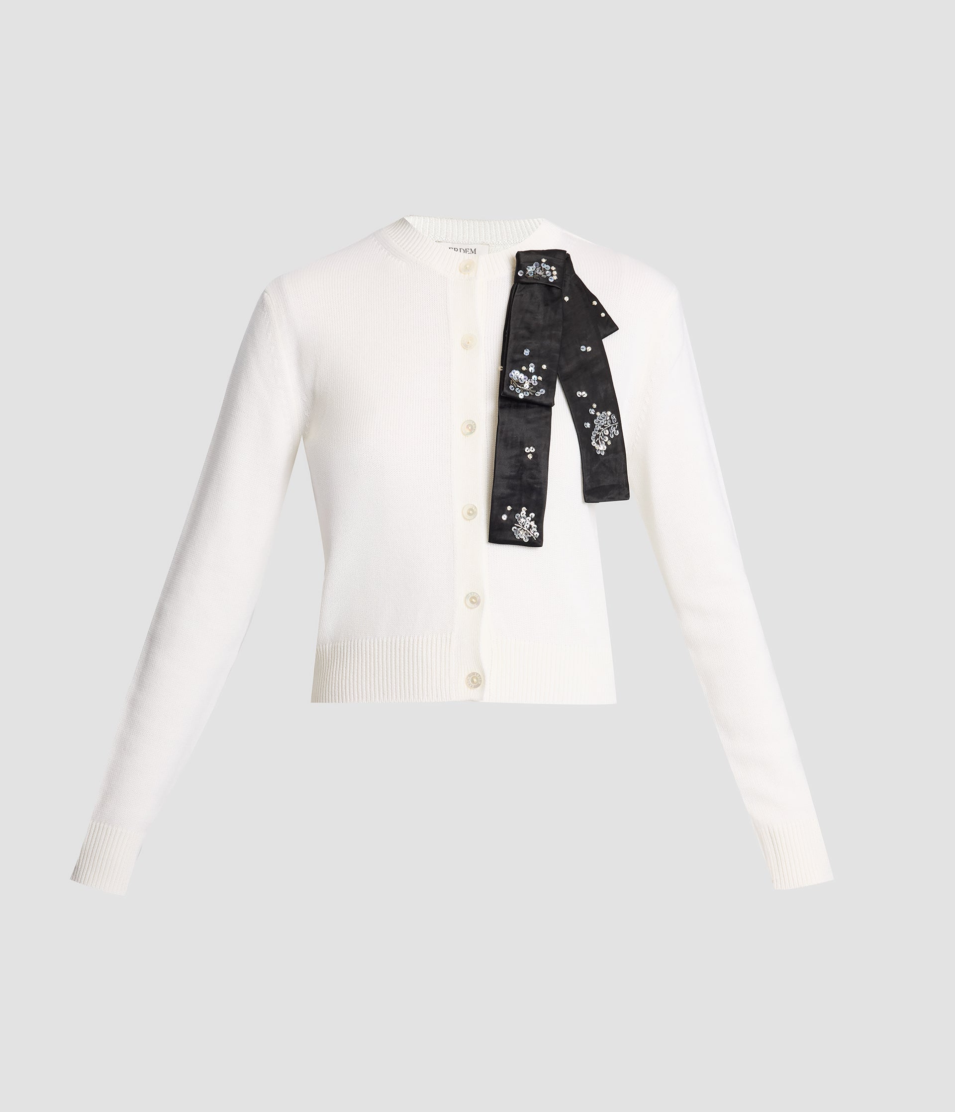 Embellished Merino Wool Cardigan