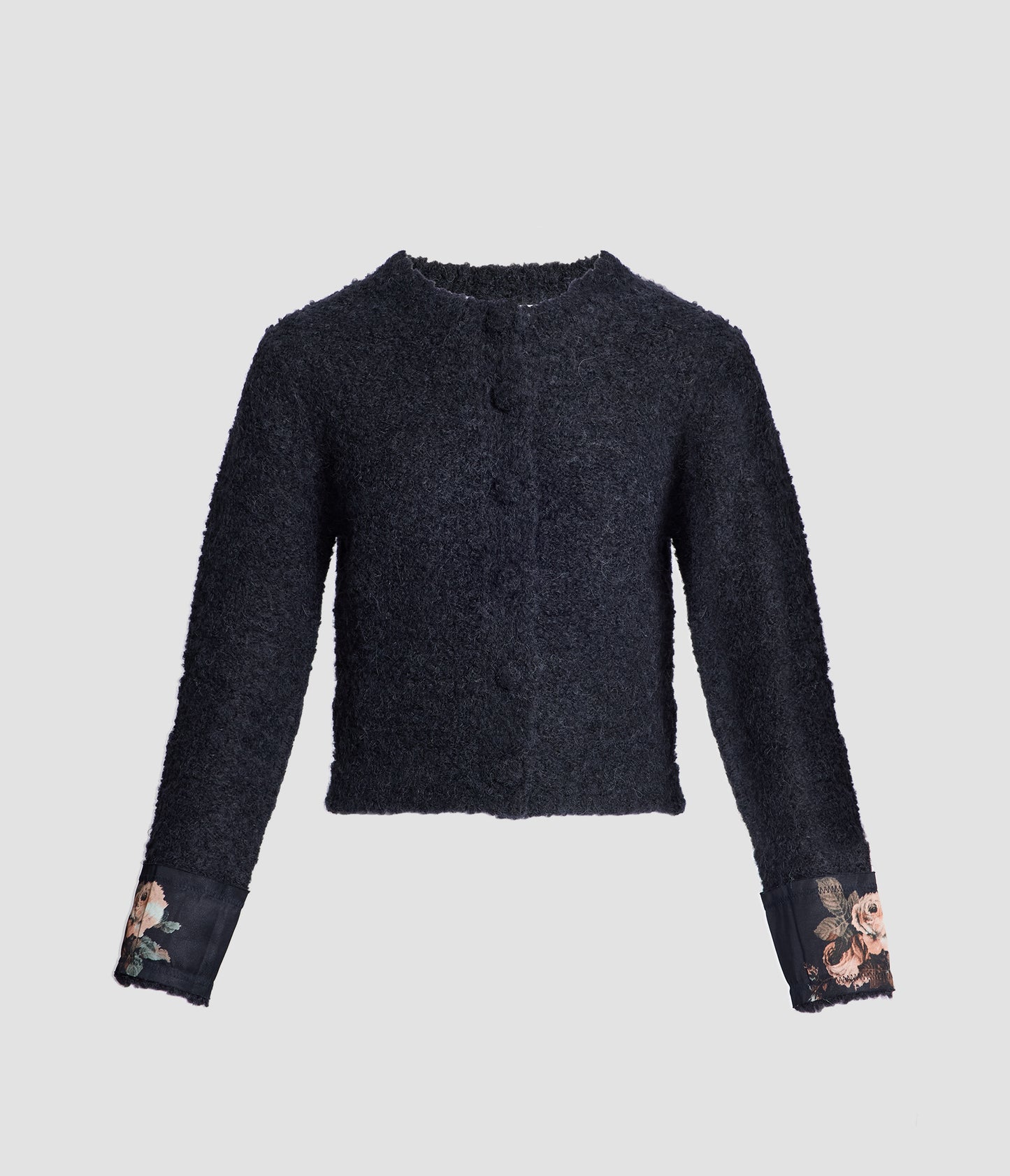 Boucle Alpaca Cardigan