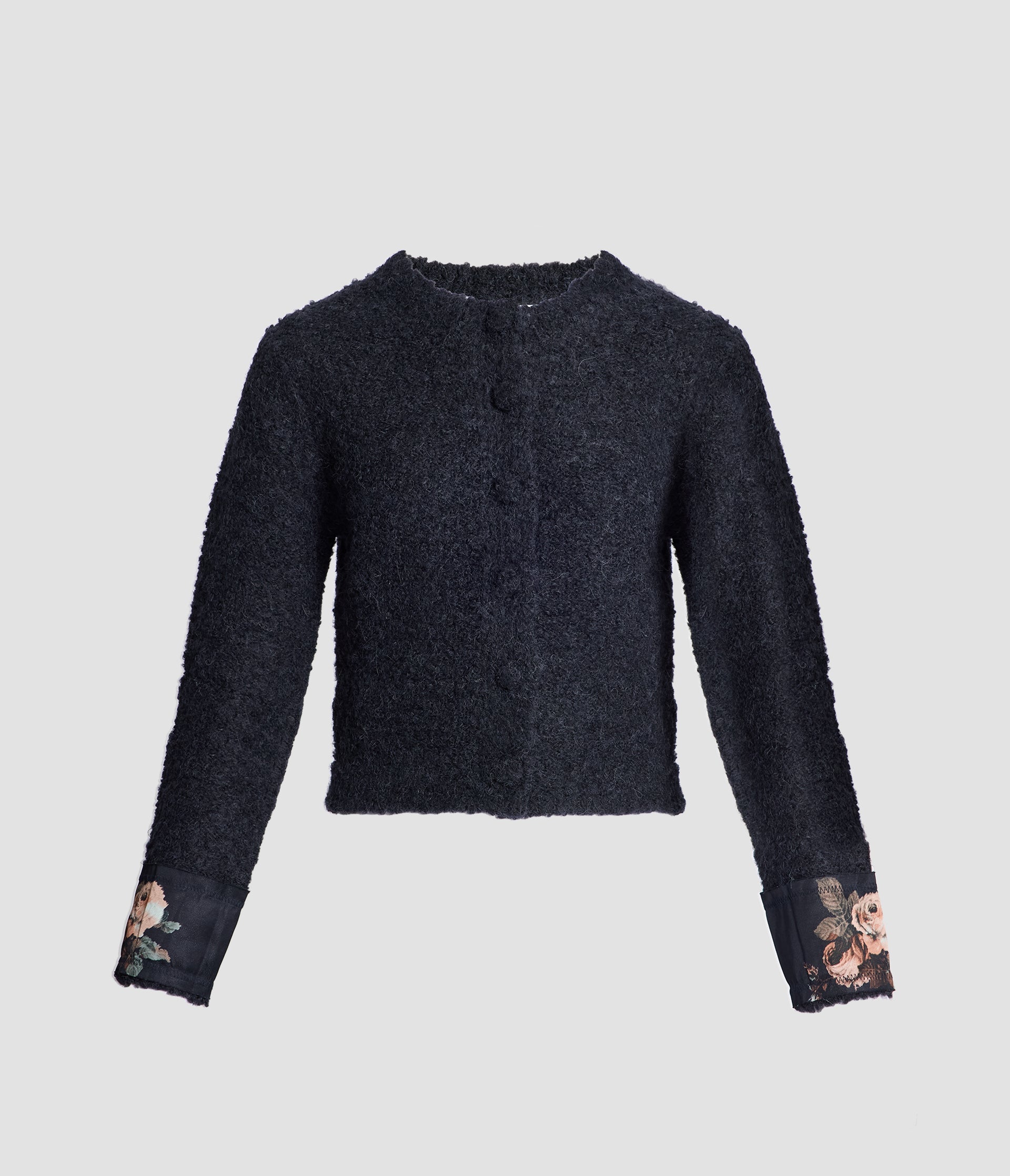 Boucle Alpaca Cardigan