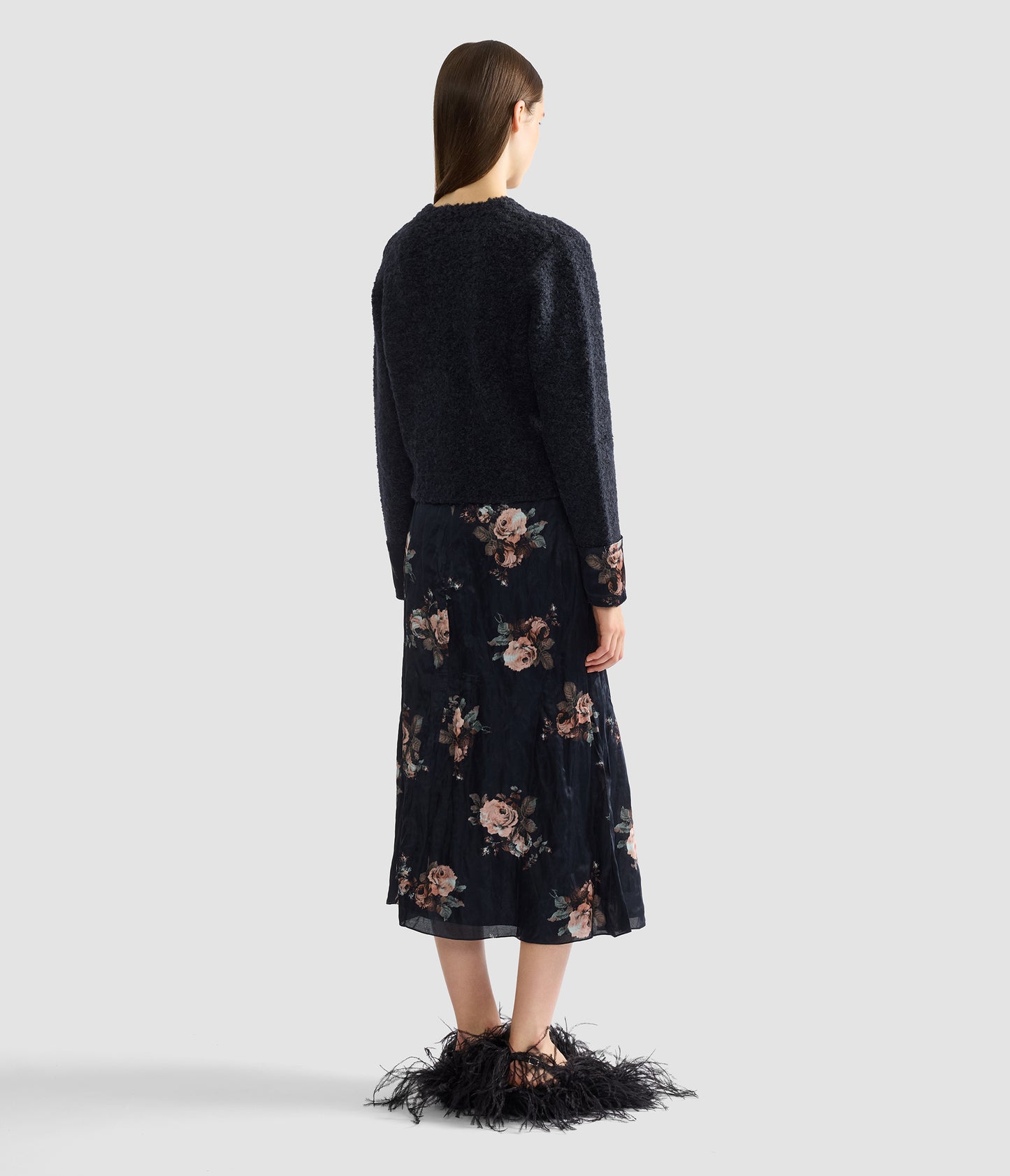 Boucle Alpaca Cardigan